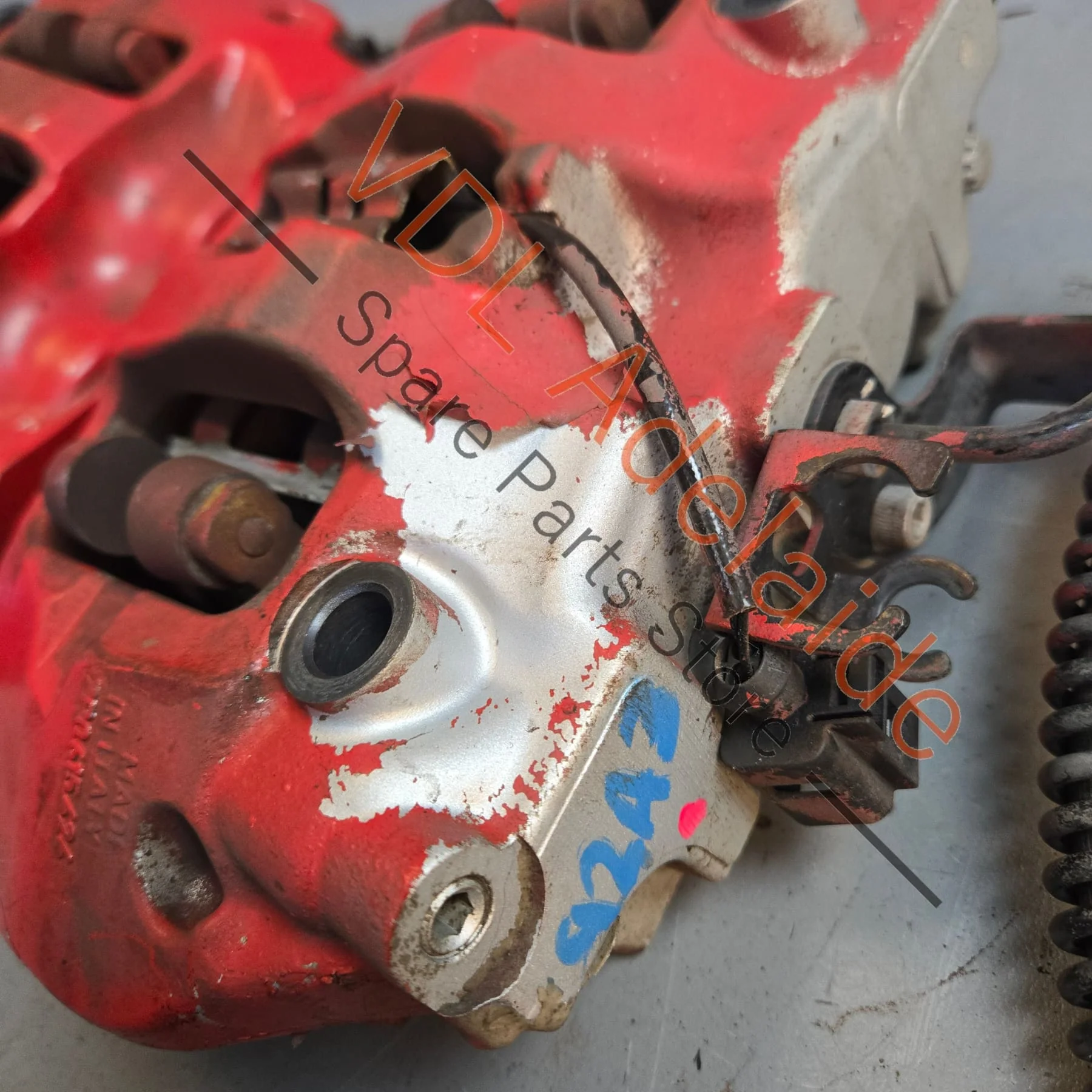 Pair of Porsche Cayenne 955 957 958 Rear Brake Calipers Brembo 330mm 4x Piston - Image 7