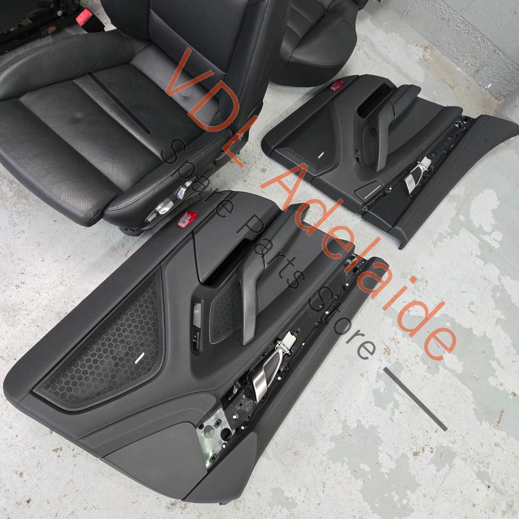 Porsche Panamera 970 Black Leather Interior Set Seats & Door cards - Image 10
