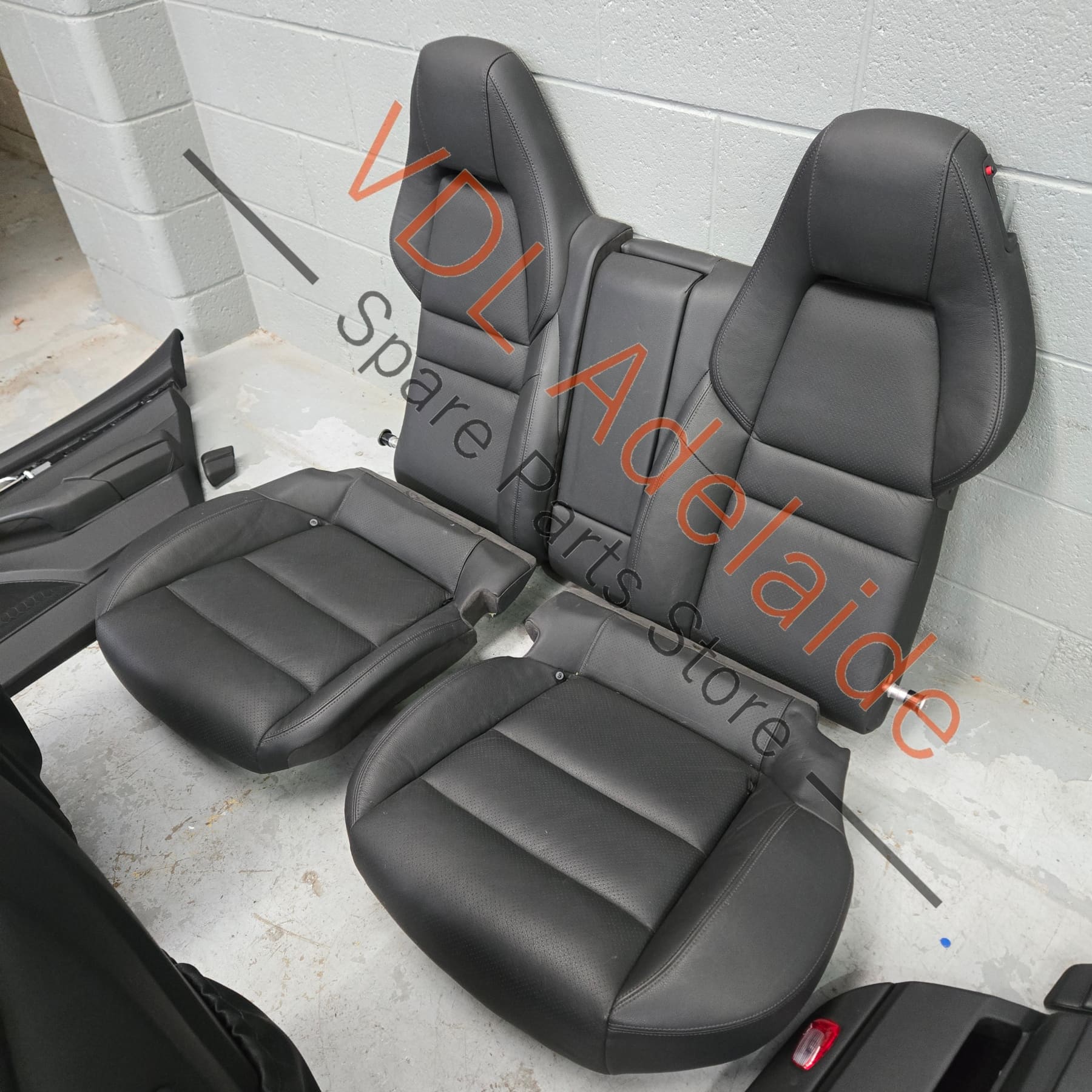 Porsche Panamera 970 Black Leather Interior Set Seats & Door cards - Image 11