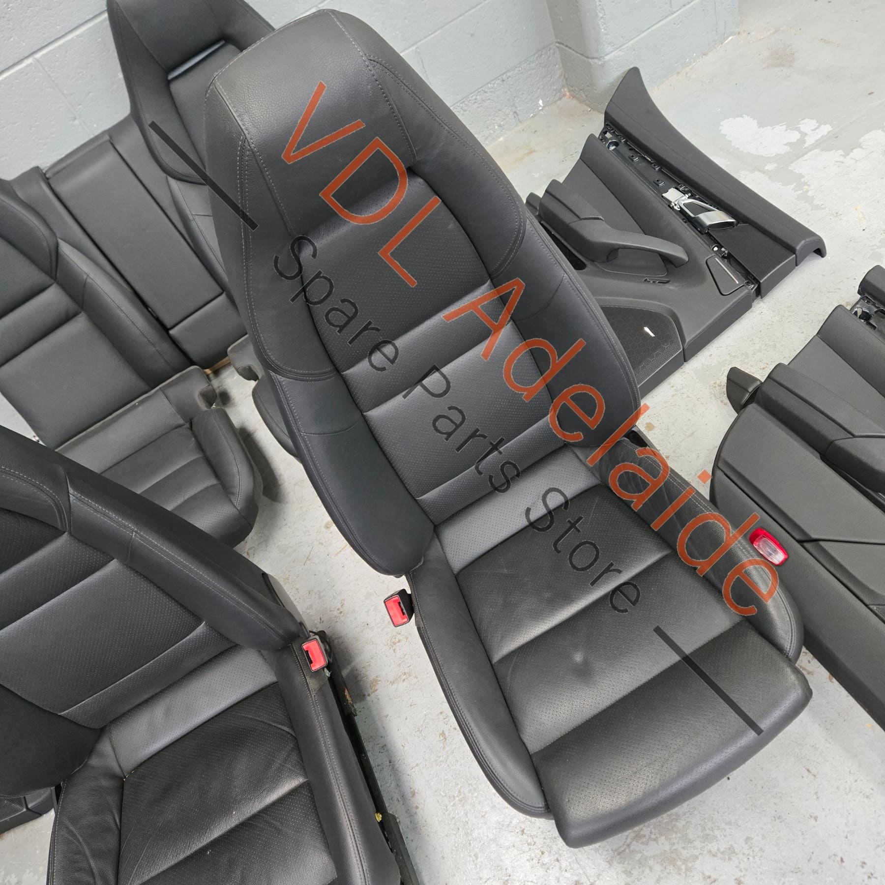 Porsche Panamera 970 Black Leather Interior Set Seats & Door cards - Image 14