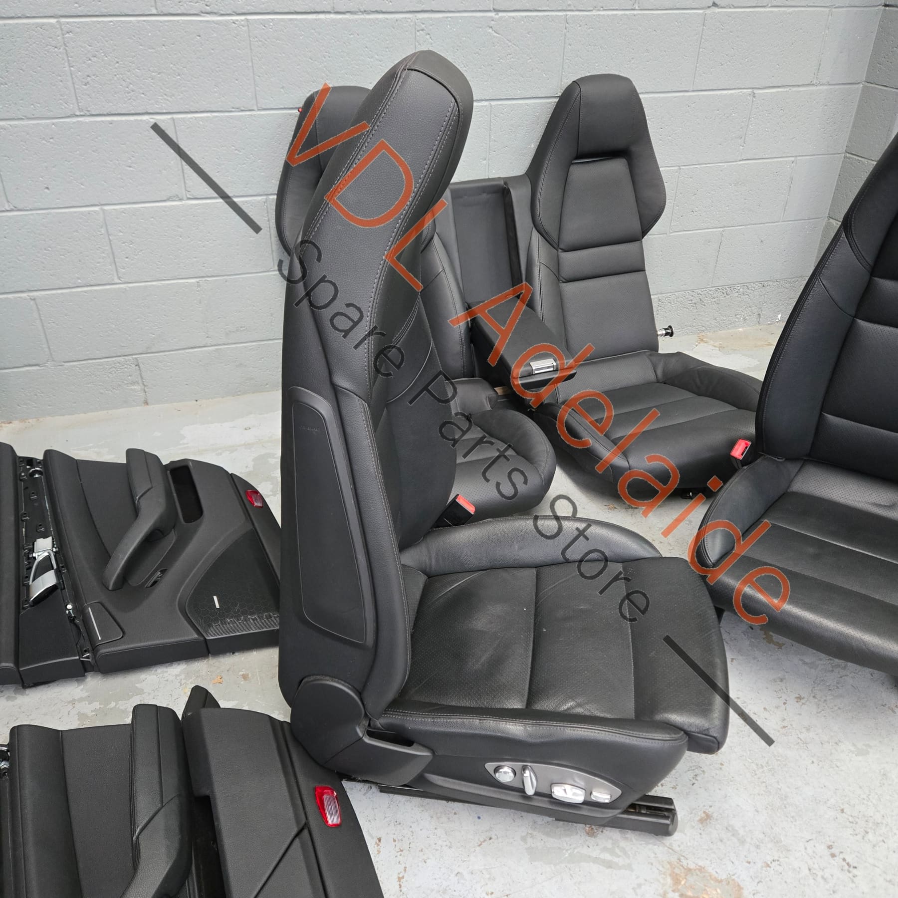 Porsche Panamera 970 Black Leather Interior Set Seats & Door cards - Image 5