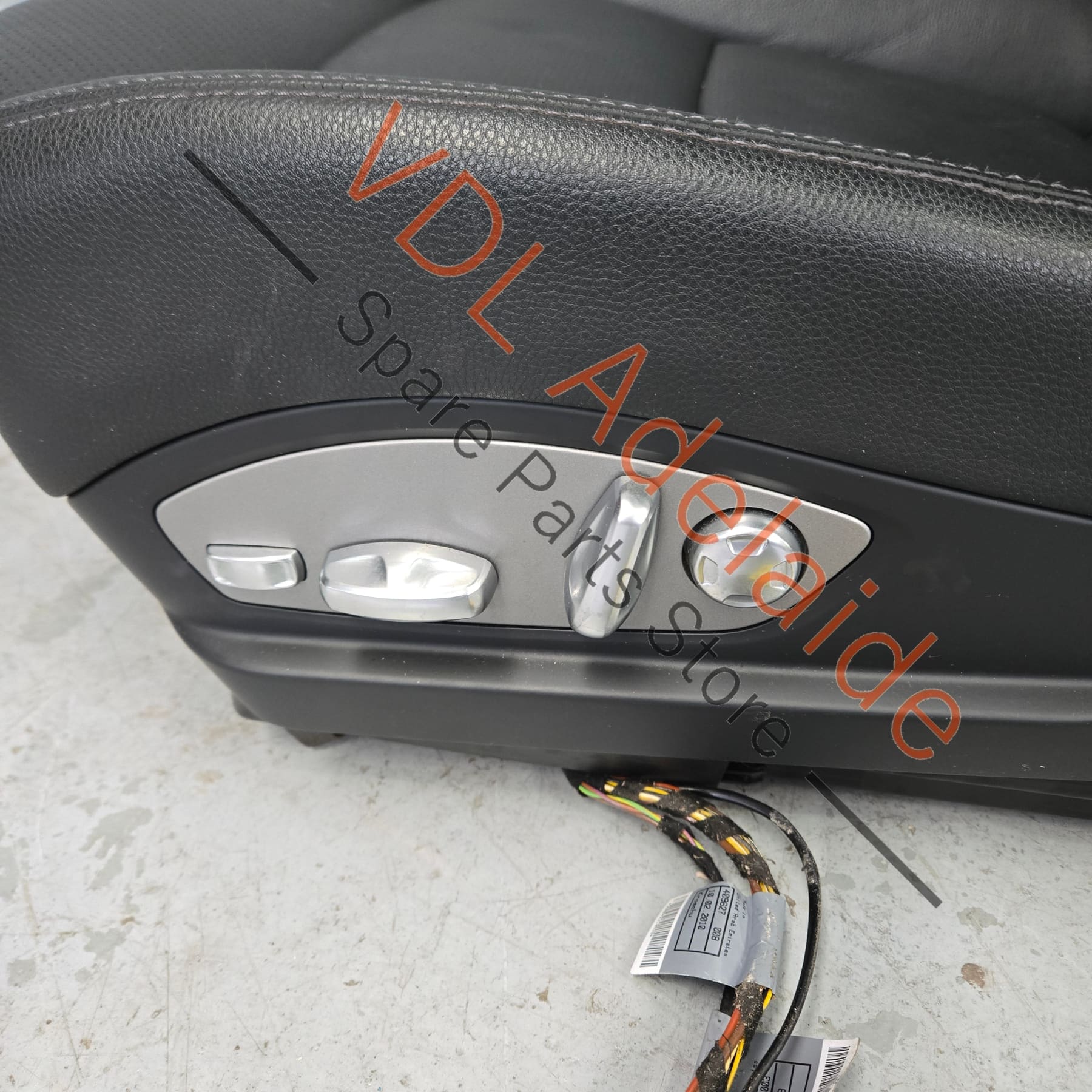 Porsche Panamera 970 Black Leather Front Left Passengers Seat - Image 6