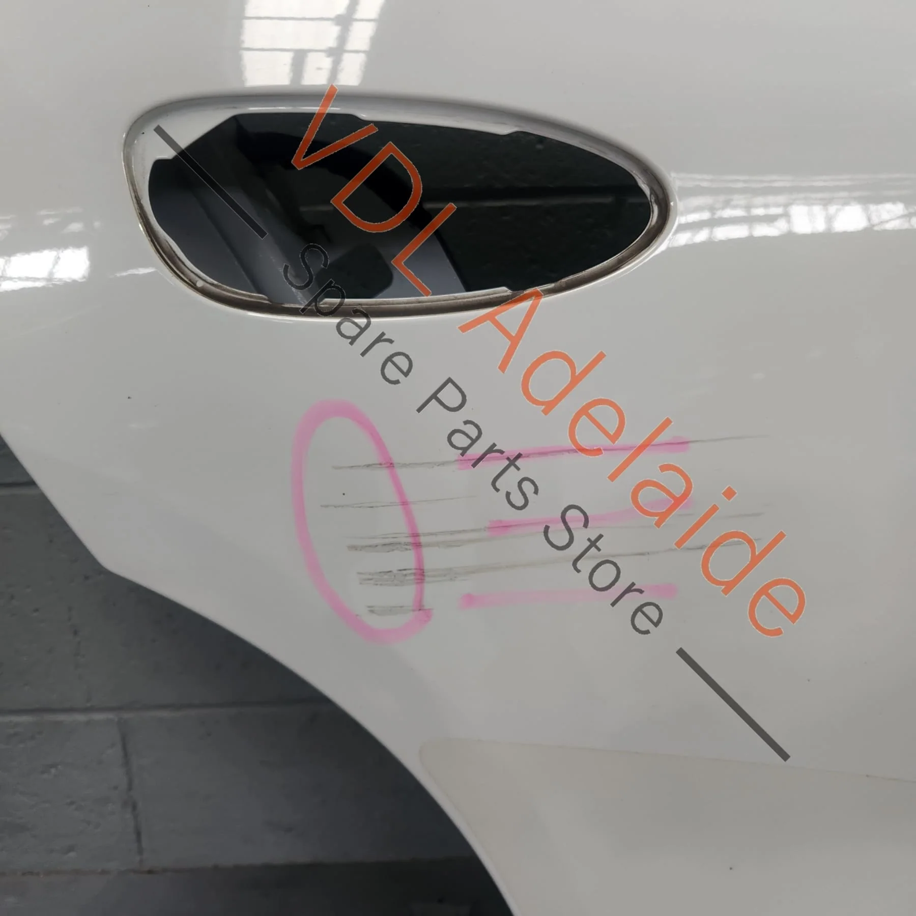 Porsche Panamera 970 Rear Right Door Shell 97053201202 GRV Carrara White B9A / B4 - Image 3