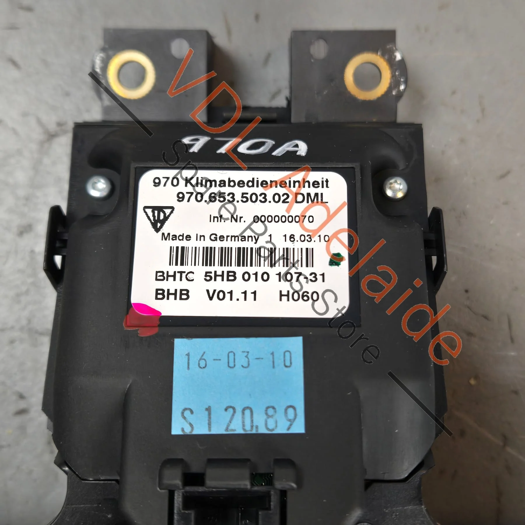 Porsche Panamera 970 Rear Air Conditioning Control Panel Switch 97065350303 DML - Image 7