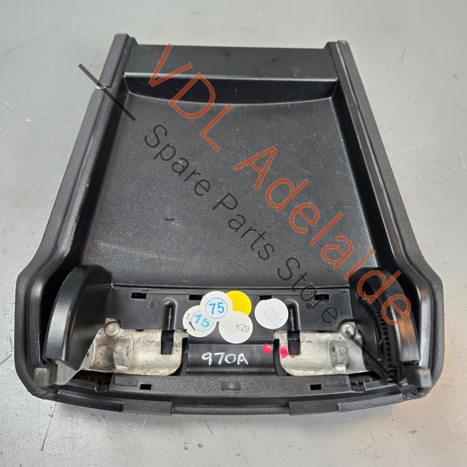 Porsche Panamera 970 Centre Arm Rest Console Lid 97055332502 21U Black Leather - Image 4
