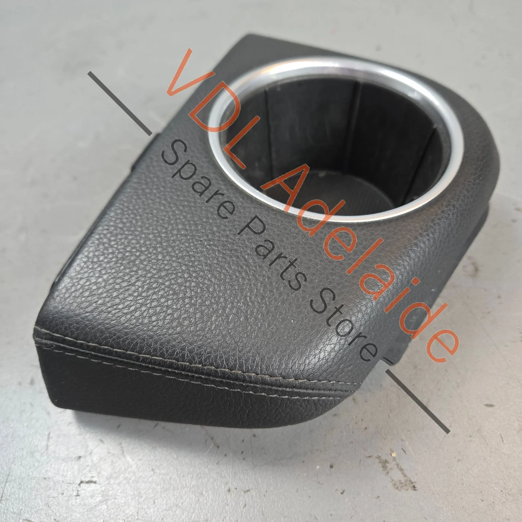 Porsche Panamera 970 Centre Console Drinks Cup Holder 97055338101 21U Black Leather - Image 3