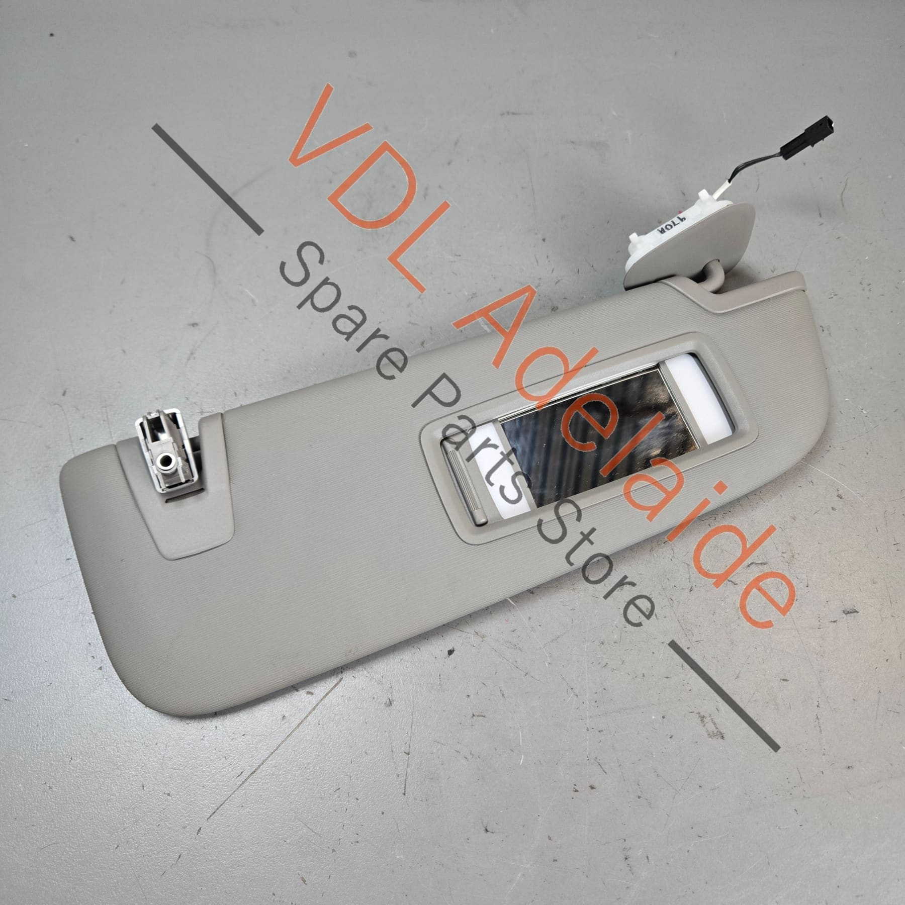 Porsche Panamera 970 Right Sun Visor 97073103217 BA3 Platinum Grey - Image 2