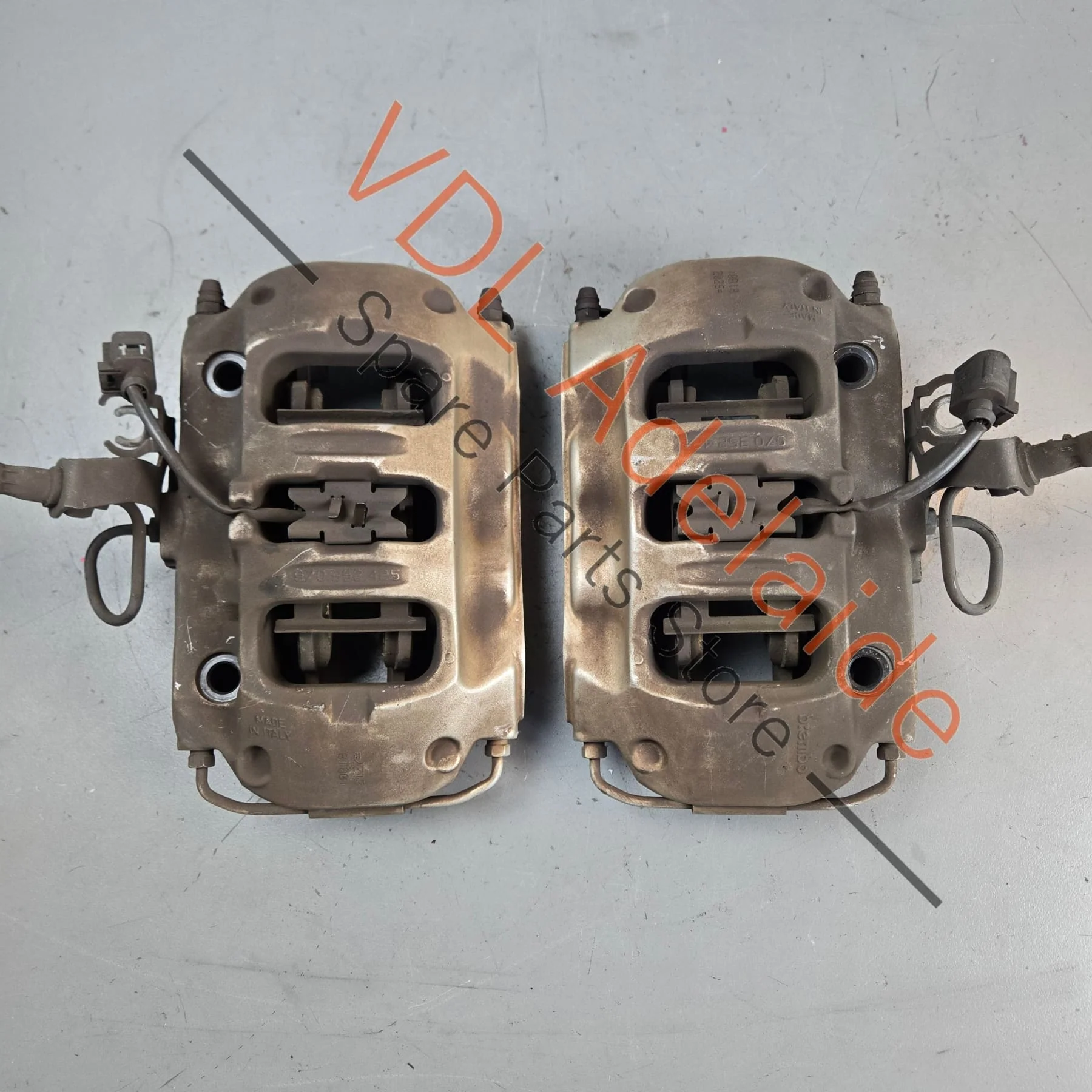 Porsche 330mm 4 Piston Brake Caliper Brembo Pair Rear 0004311037 - Image 2