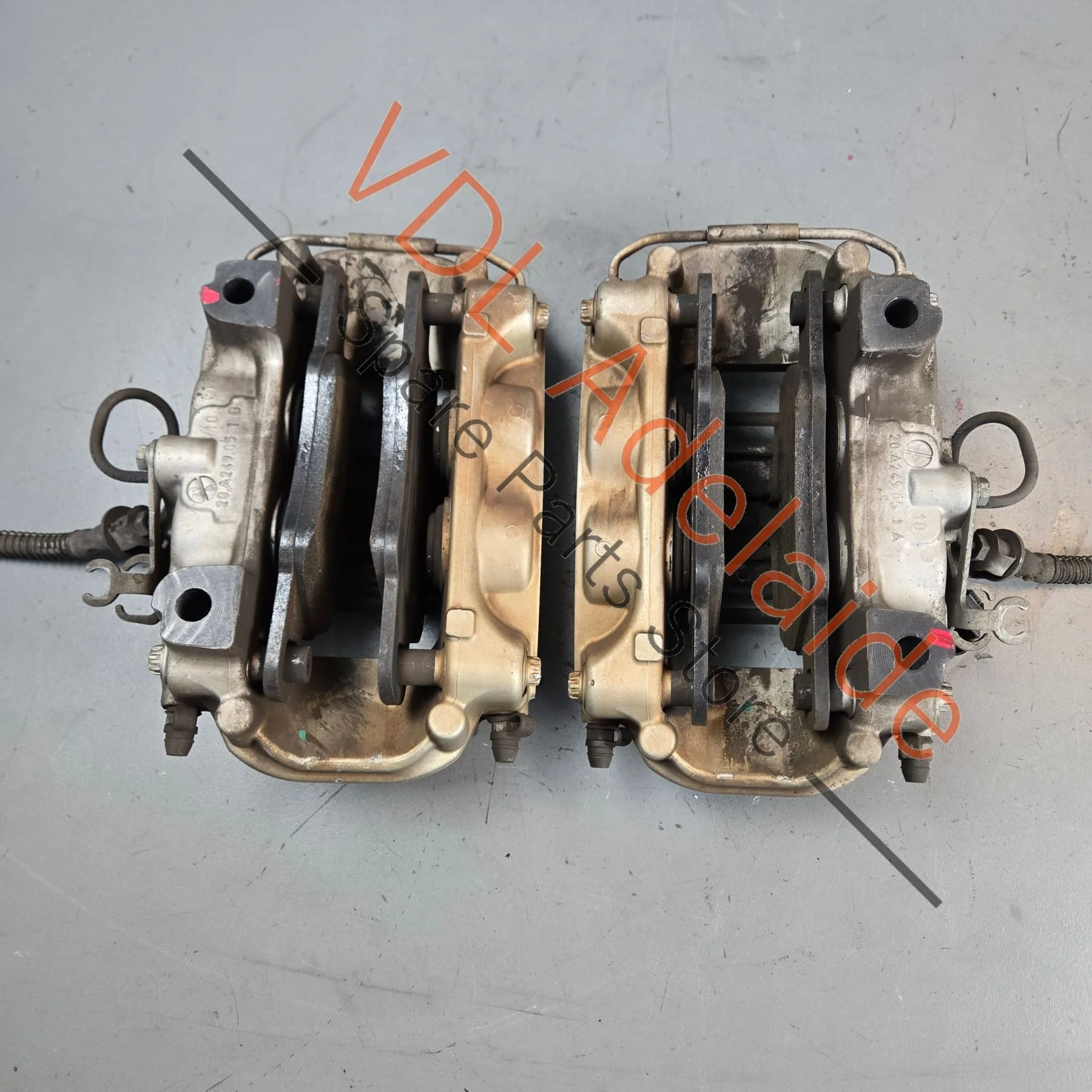 Porsche 330mm 4 Piston Brake Caliper Brembo Pair Rear 0004311037 - Image 3