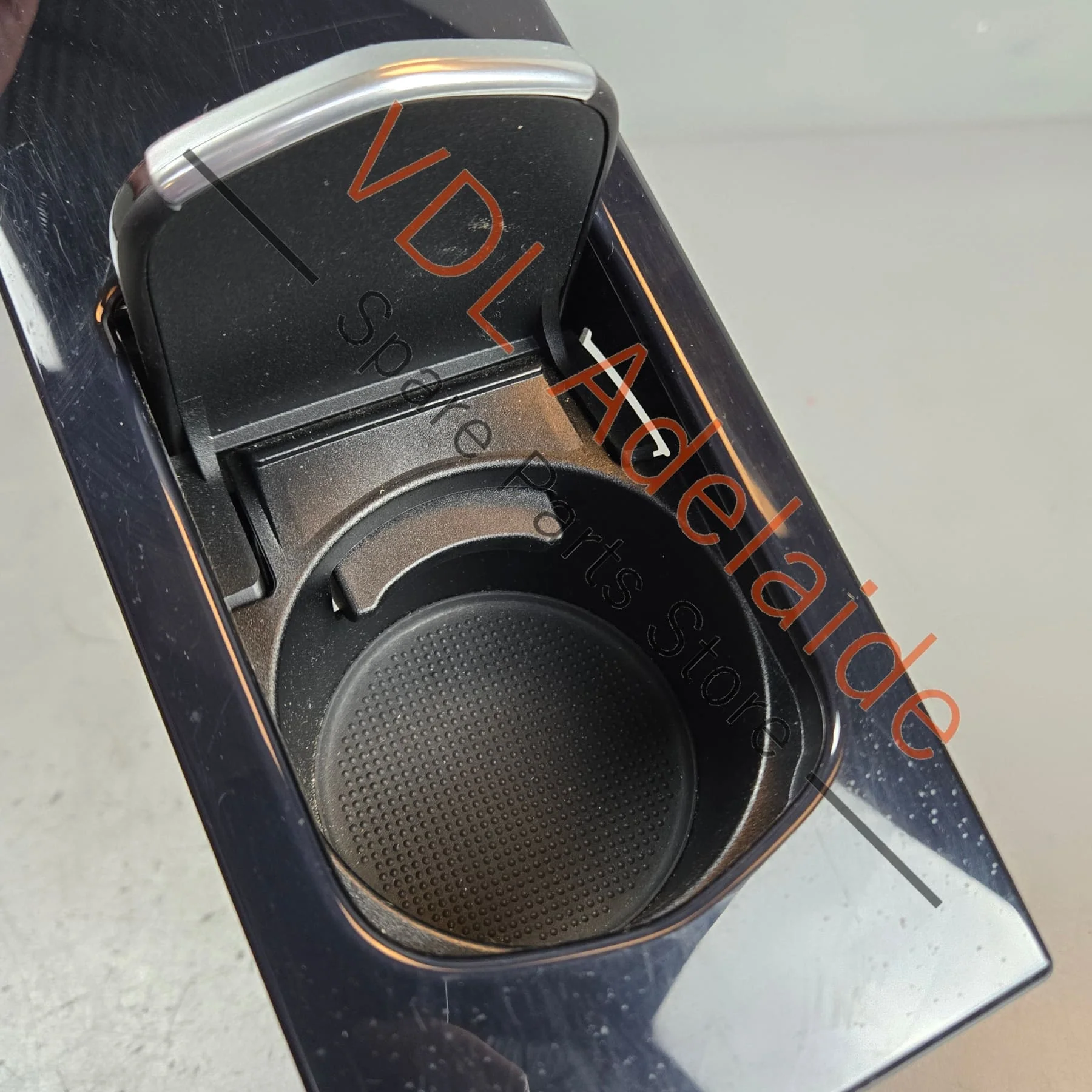 Porsche Panamera 970 Rear Seat Storage Drinks Compartment 97055345100 A61 Piano Black - Image 2