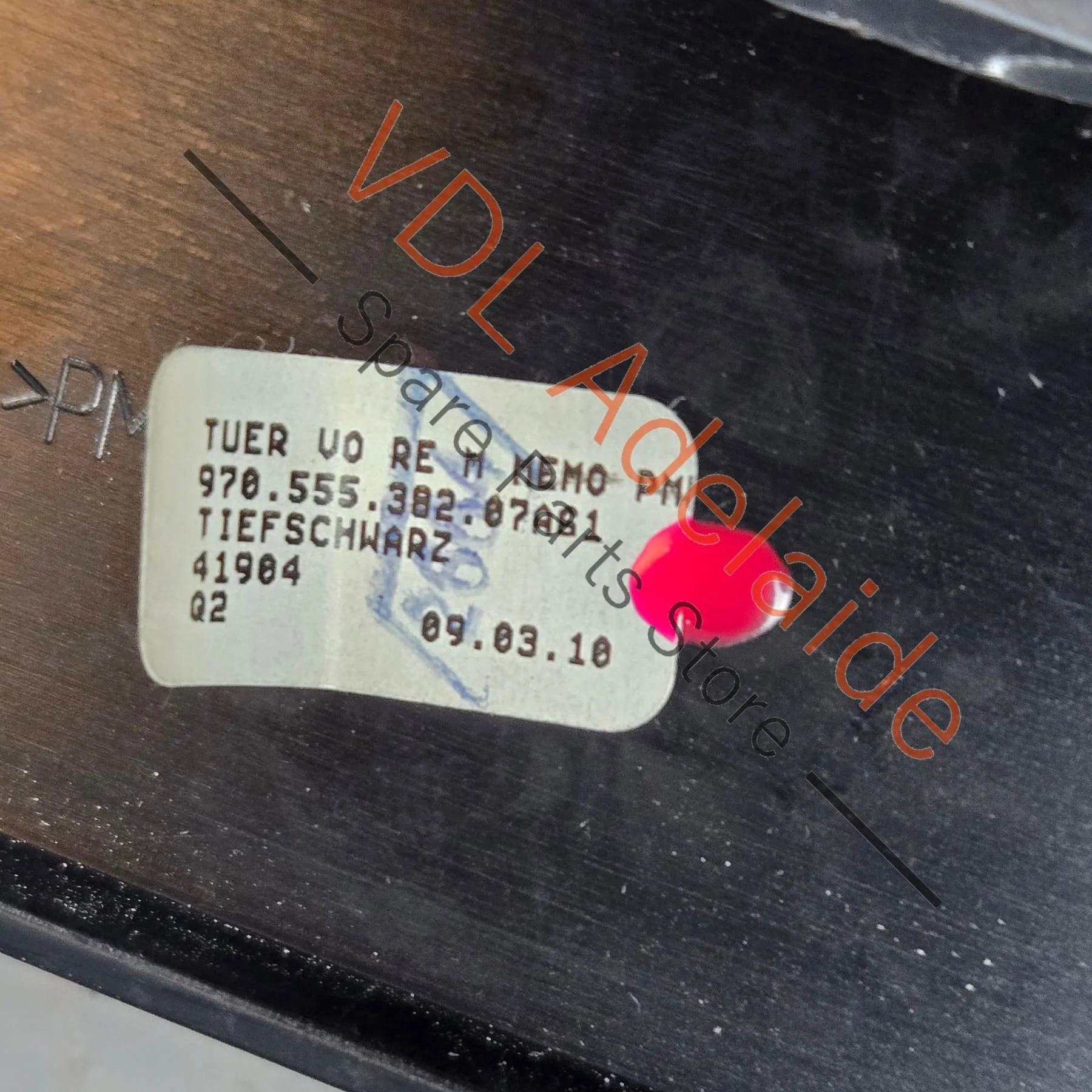 Porsche Panamera 970 Set of Gloss Black Door Trim Inserts - Image 6