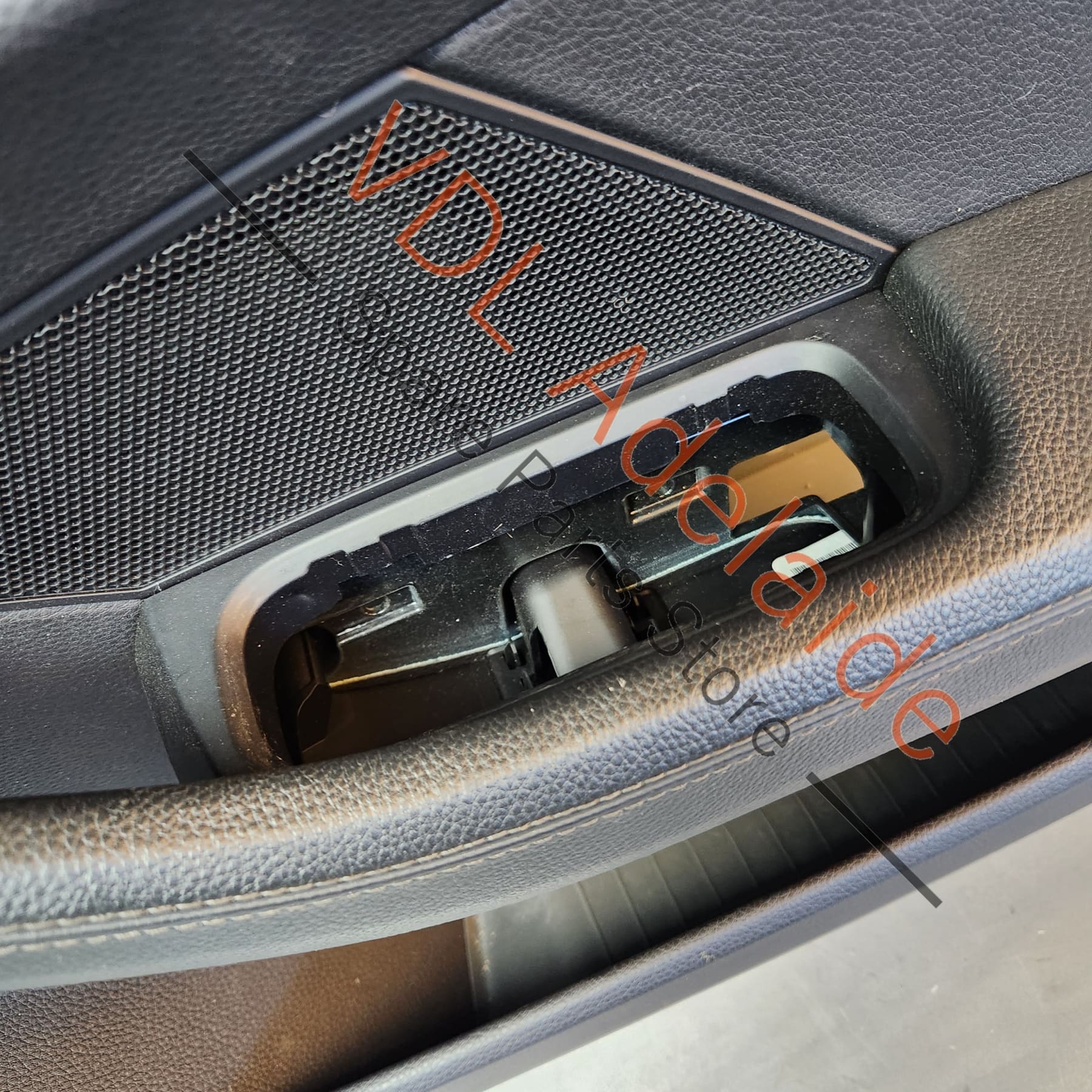 Porsche Panamera 971 2017-2020 Front Right Side Interior Door Trim Card Sport Turismo Leather Leatherette - Image 2