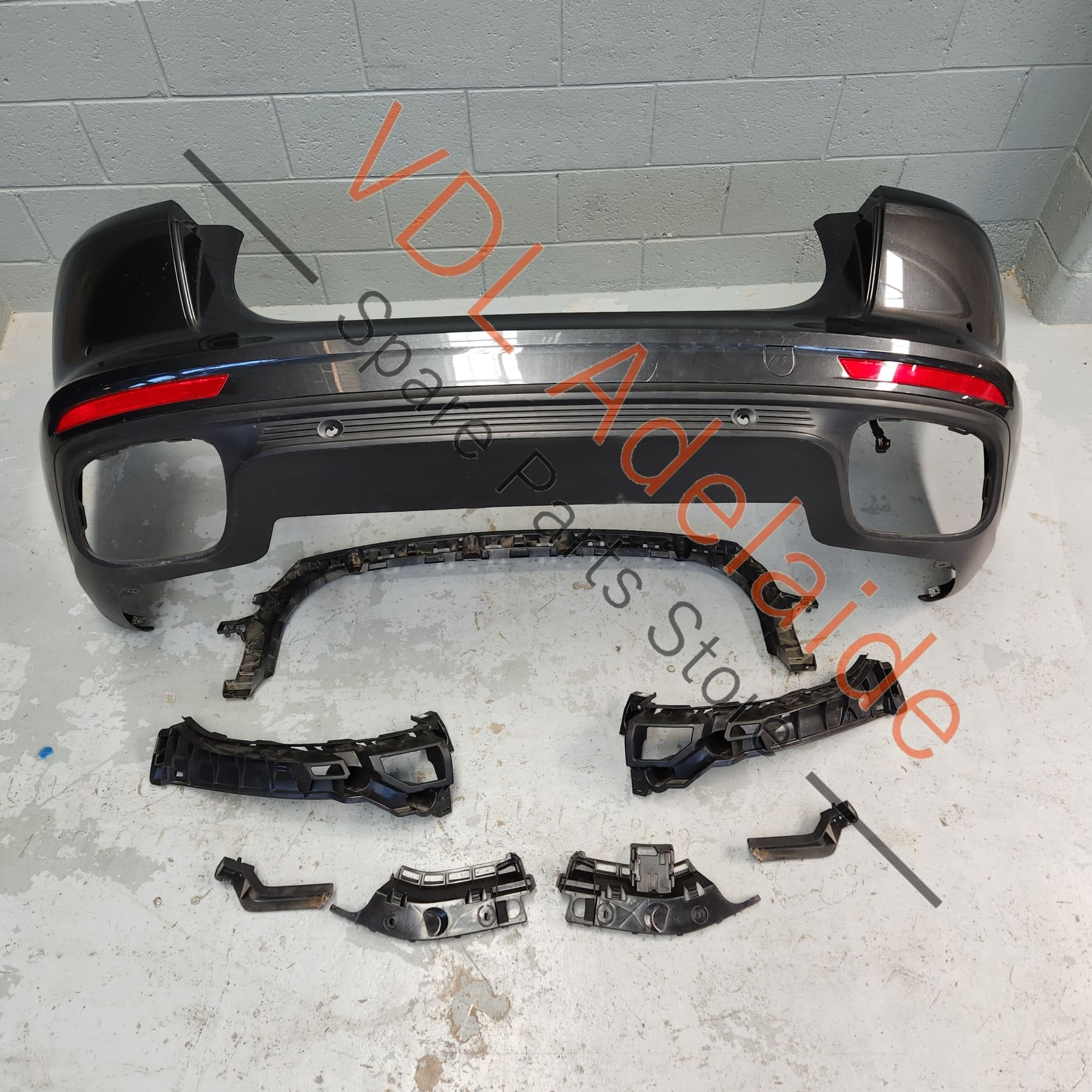 Porsche Panamera 971 2017-2020 Rear Bumper Cover, Diffuser & Mounting Brackets Assembly