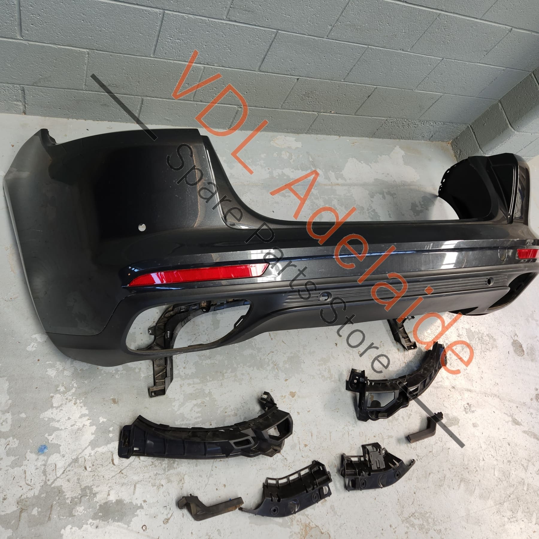 Porsche Panamera 971 2017-2020 Rear Bumper Cover, Diffuser & Mounting Brackets Assembly - Image 2