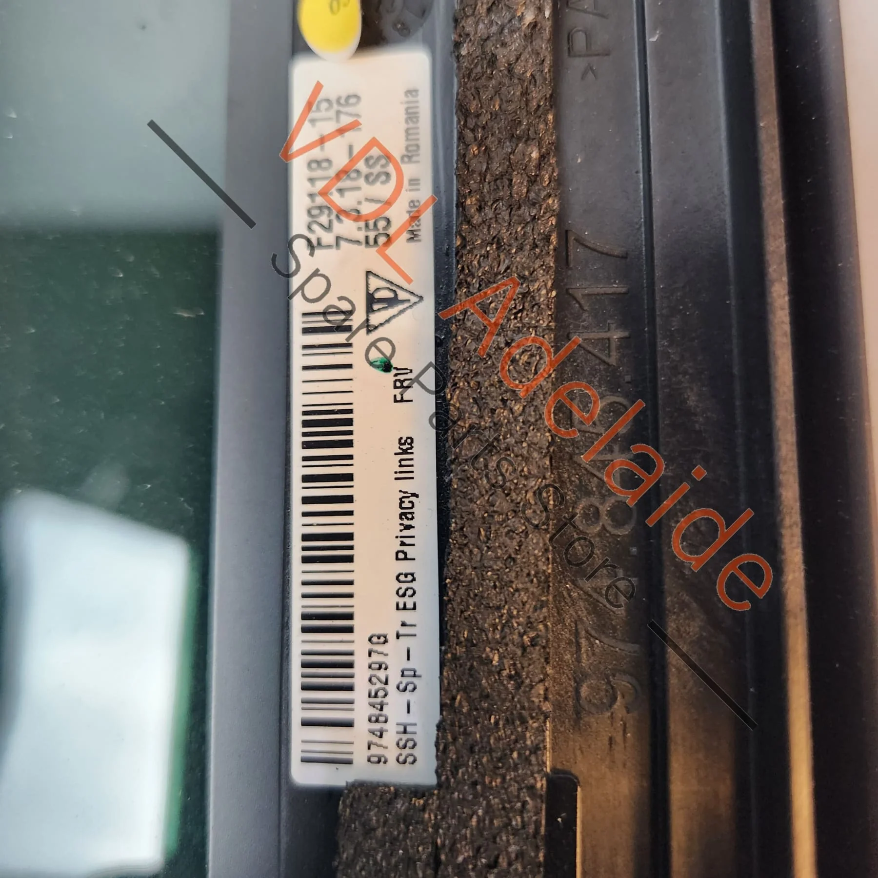 Porsche Panamera Turismo Rear Left Side Window 974845297G - Image 5