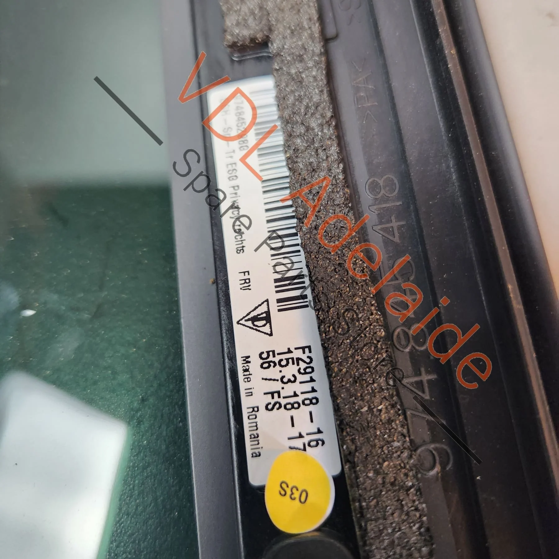 Porsche Panamera Turismo Rear Left Side Window 974845297G - Image 6