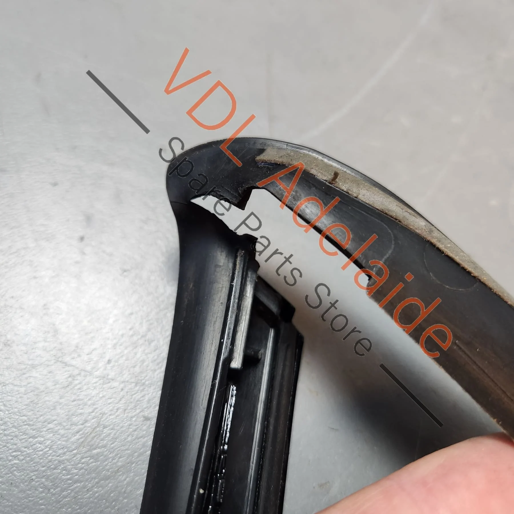 Porsche Panamera Turismo Rear Right Side Window Exterior Trim Black 974853996B - Image 5