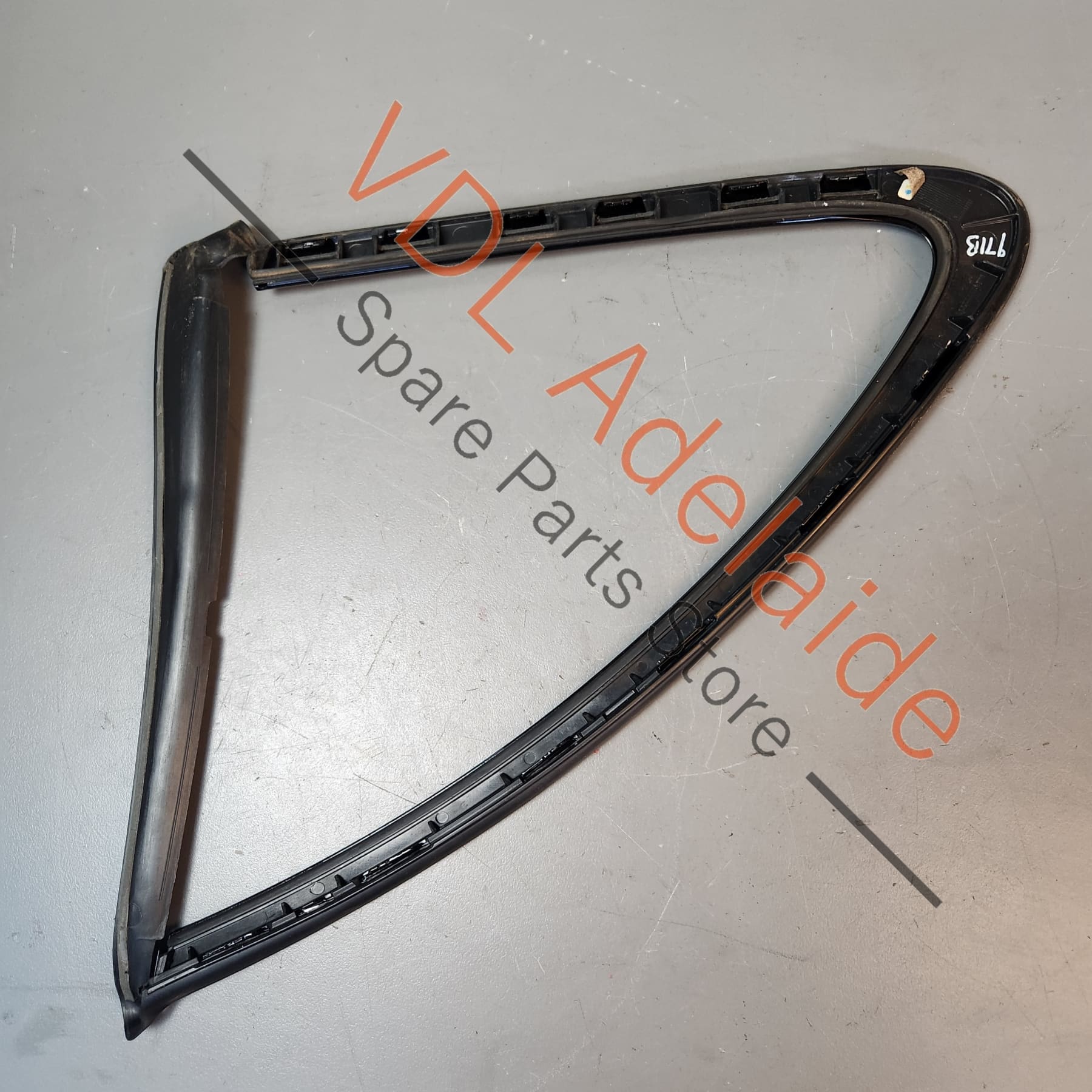 Porsche Panamera Turismo Rear Right Side Window Exterior Trim Black 974853996B - Image 7