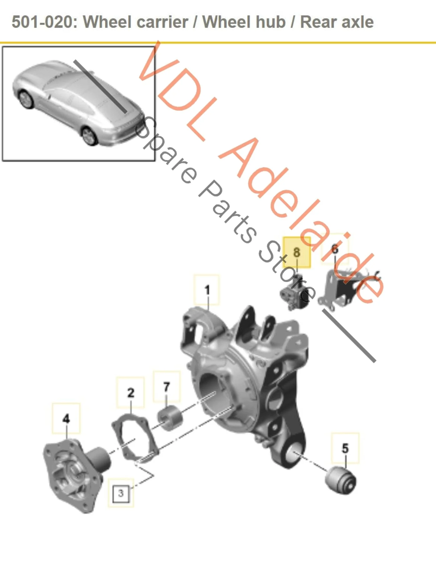 Porsche Panamera 971 Front or Rear Suspension Acceleration Sensor 971907656 - Image 2