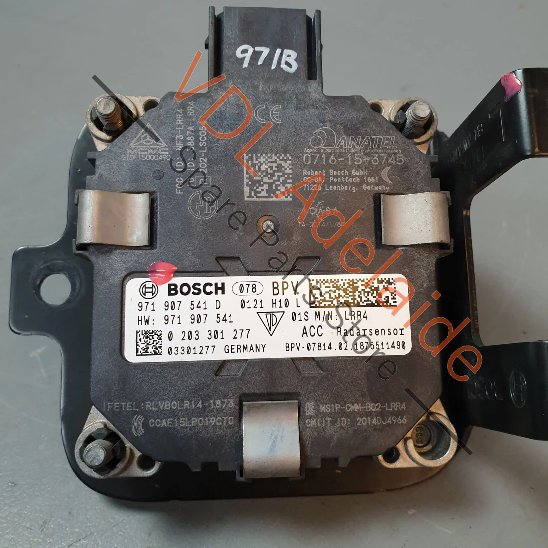Porsche Panamera 971 Cruise Control Distance Radar Sensor Slave Left 971907541D 971907541J - Image 4