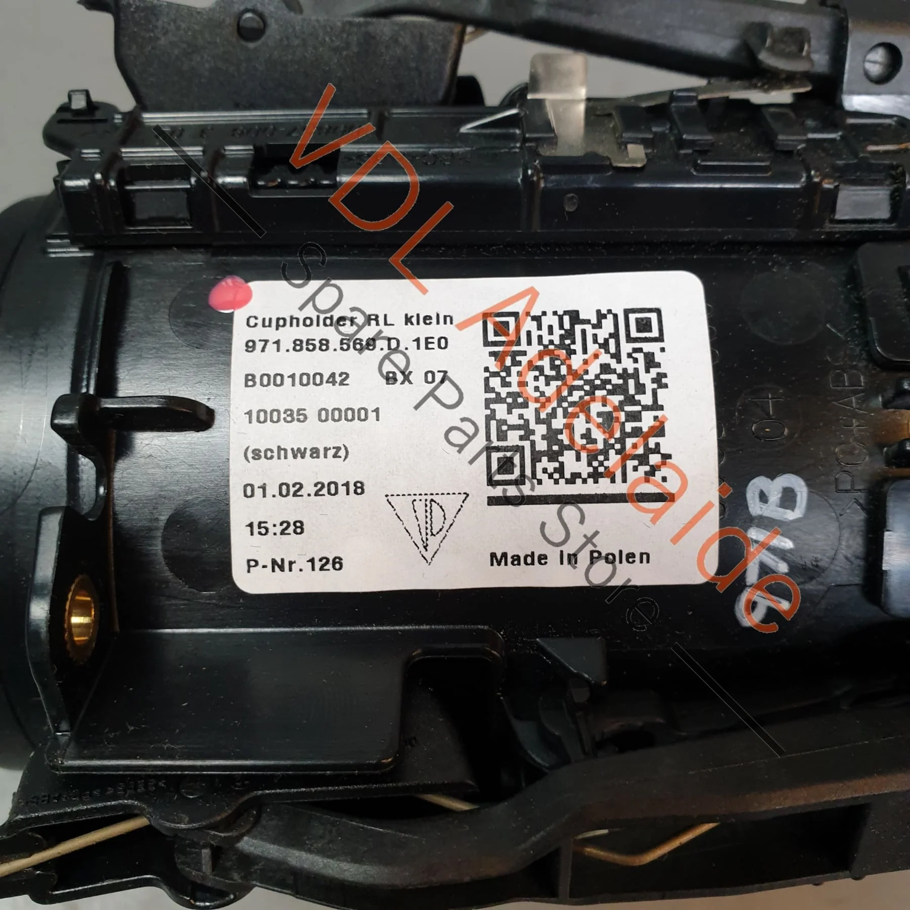 Porsche Panamera 971 Centre Console Drinks Cup Holder Small Front 97185869D - Image 5