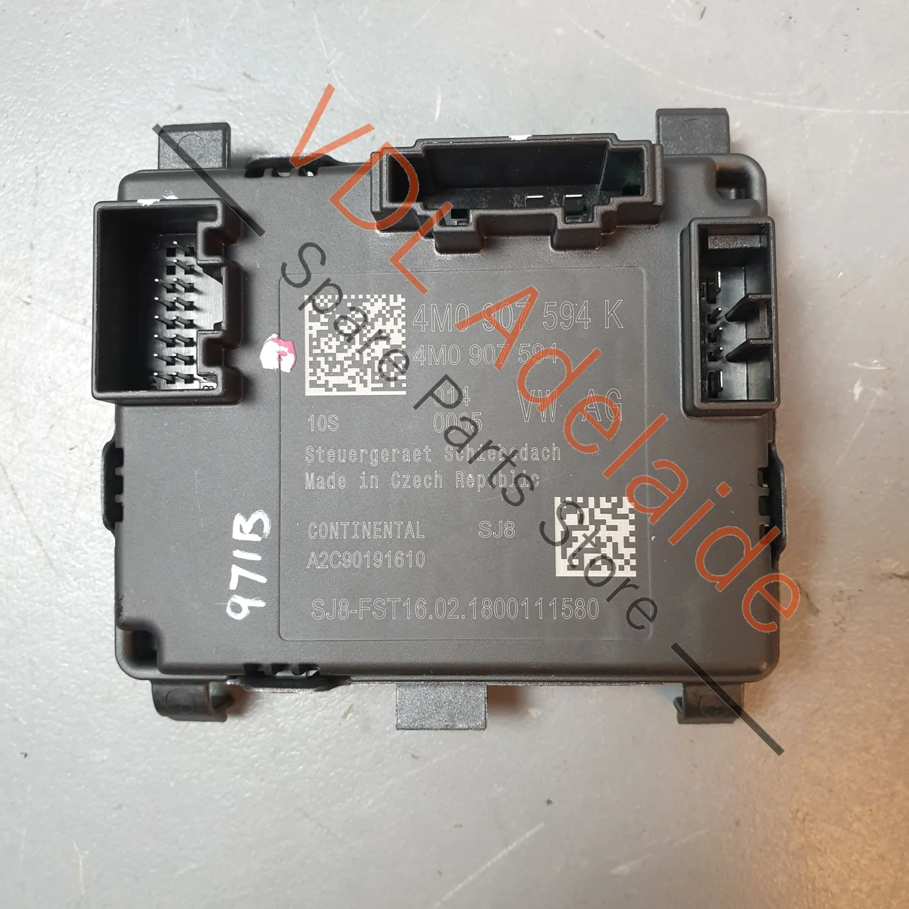 Porsche Panamera 971 Glass Sliding Roof Control Unit Rear - Image 2