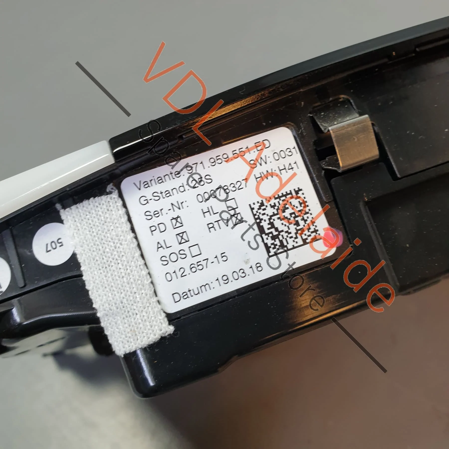 Porsche Panamera 971 Overhead Dome Light Sun Roof Switch Panel - Image 3