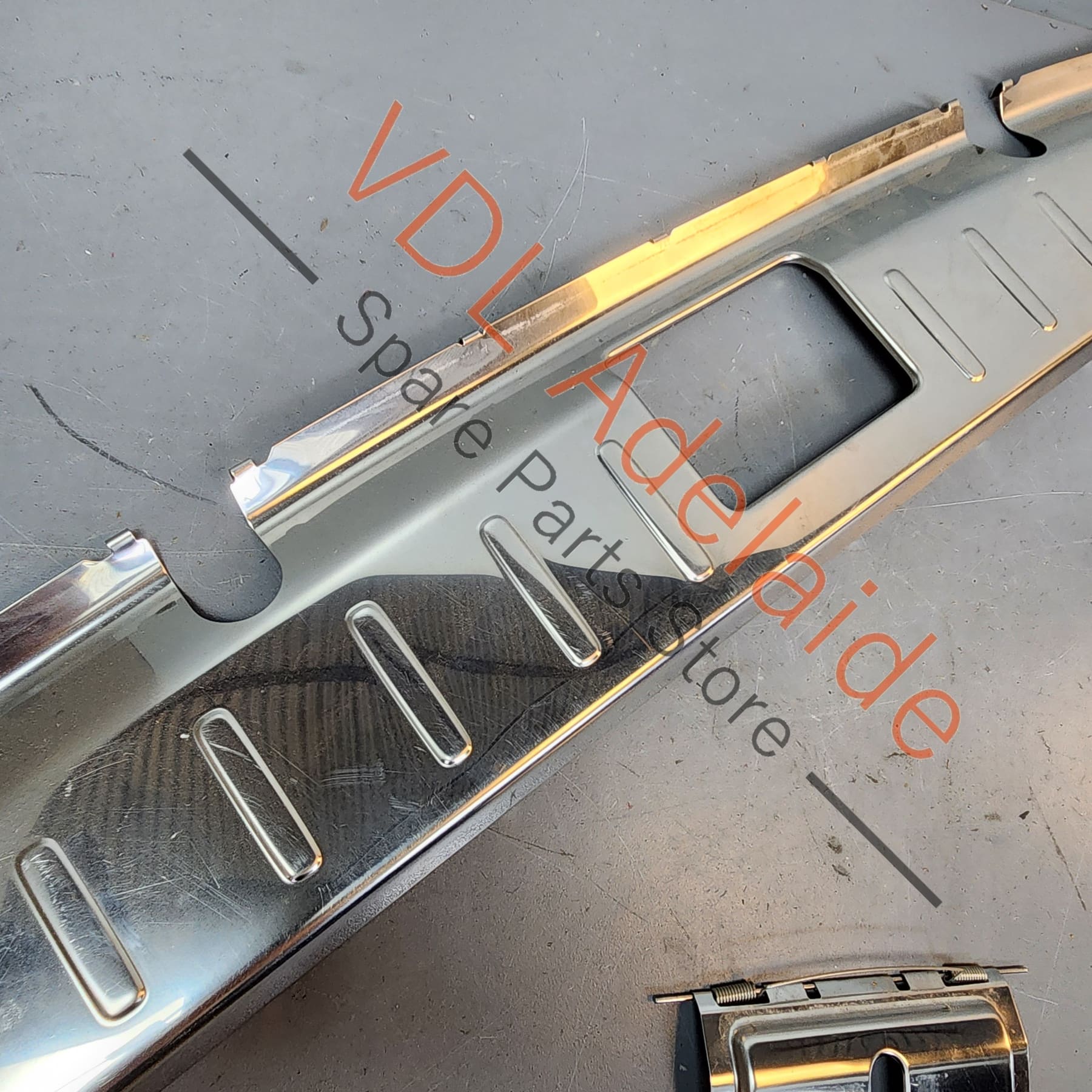 Porsche Panamera Turismo Rear Hatch Boot Cargo Loading Trim Stainless Steel 9748677071E0 - Image 4