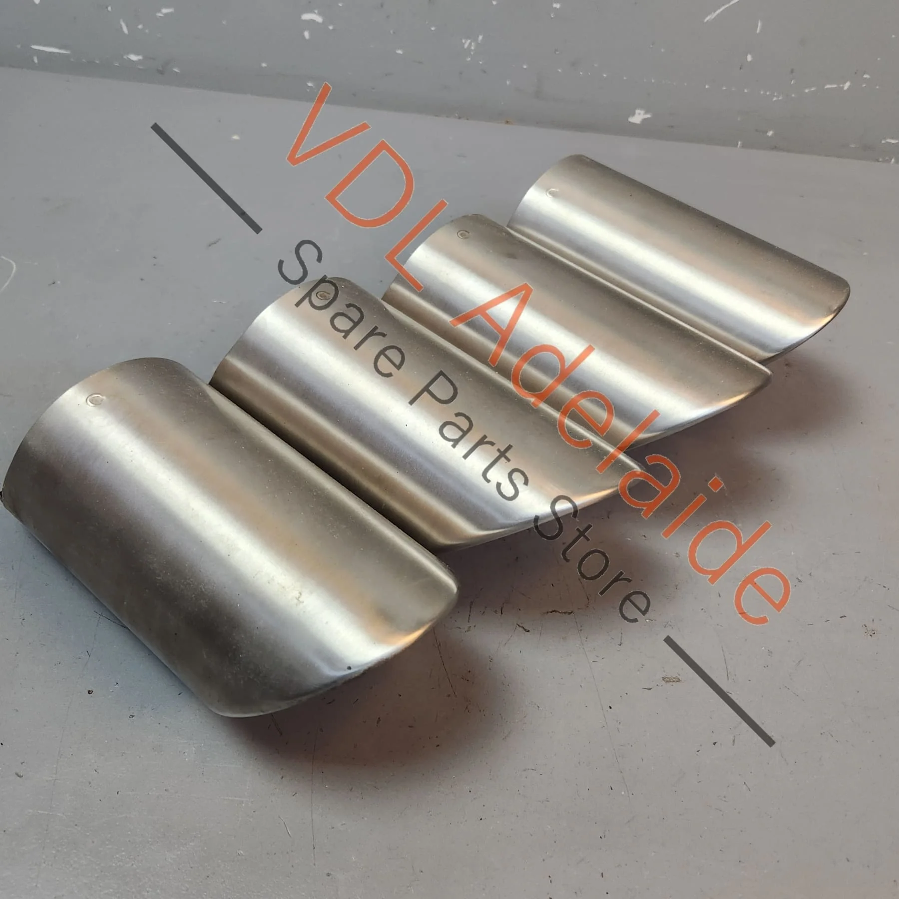 Porsche Panamera 971 S Sport Exhaust Outlet Tip Tail pipe Set Brushed Stainless