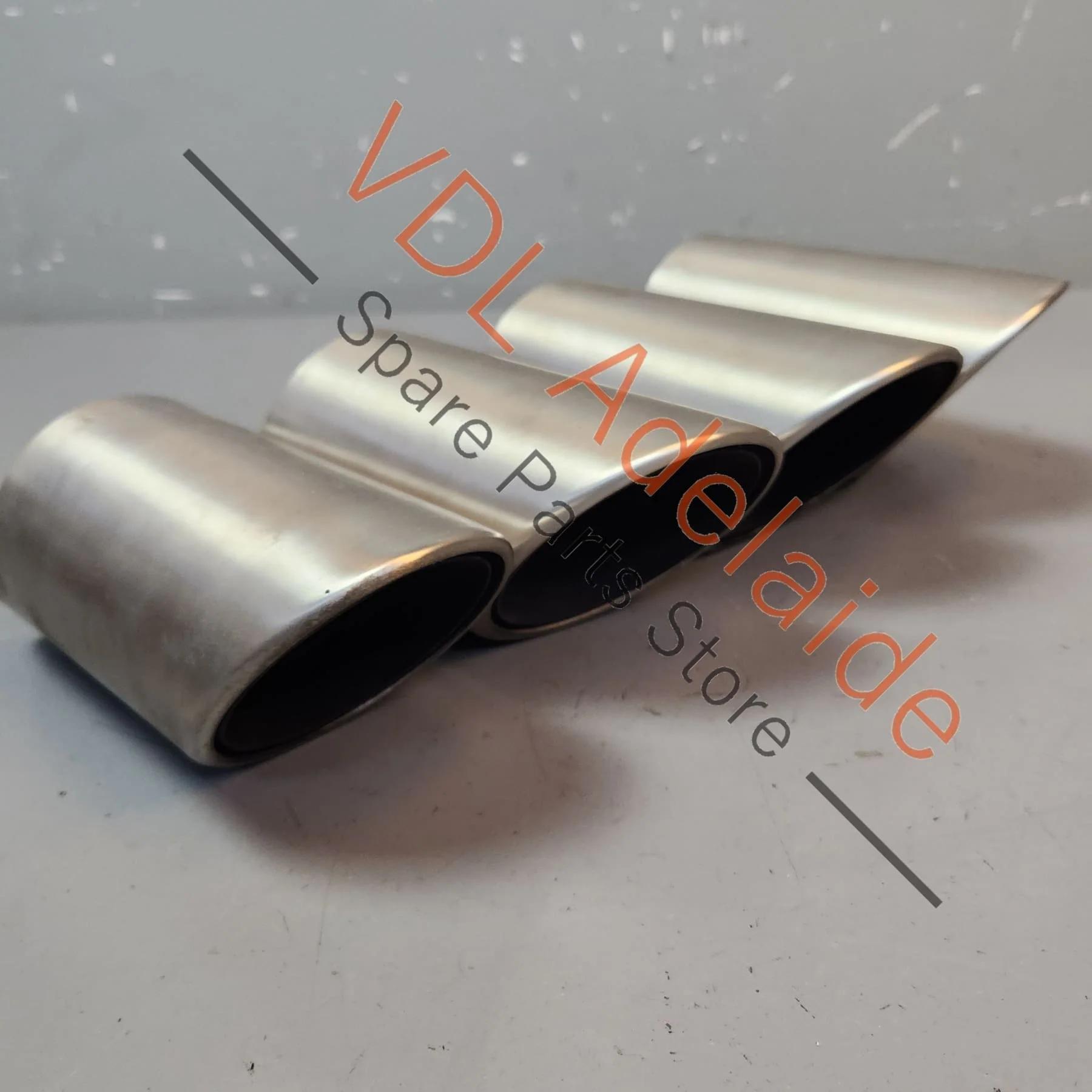 Porsche Panamera 971 S Sport Exhaust Outlet Tip Tail pipe Set Brushed Stainless - Image 8