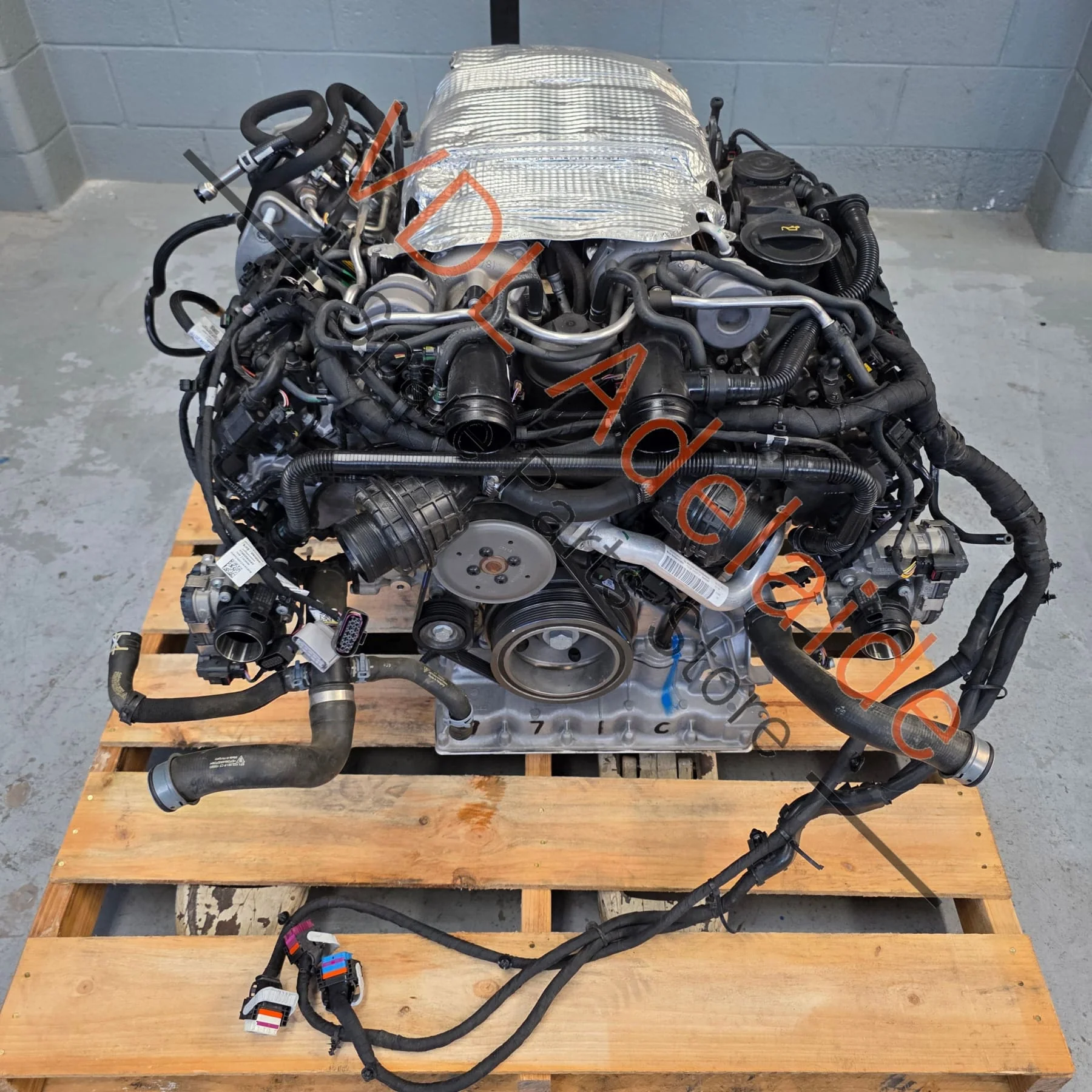 Porsche Panamera 2.9 V6 DGP DGPA Engine 243kw Complete drop-out Motor with Wiring & Turbos etc