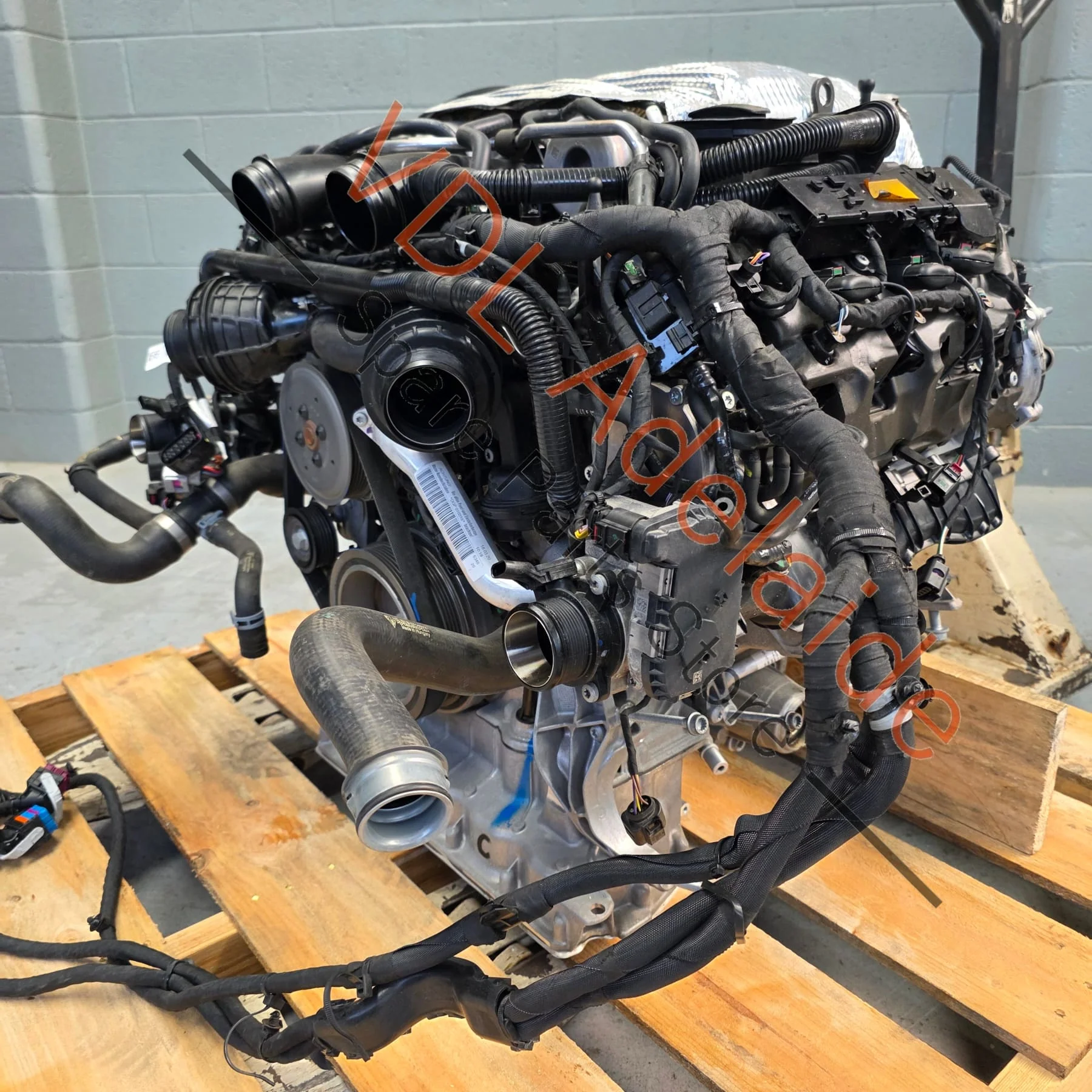 Porsche Panamera 2.9 V6 DGP DGPA Engine 243kw Complete drop-out Motor with Wiring & Turbos etc - Image 2