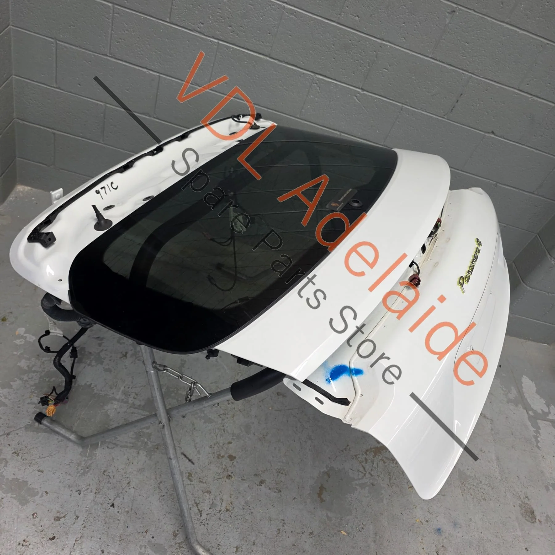 Porsche Panamera 971 Turismo Rear Hatch Boot Trunk Panel Lid Carrara White S9R / 2Y 974827025AY - Image 3