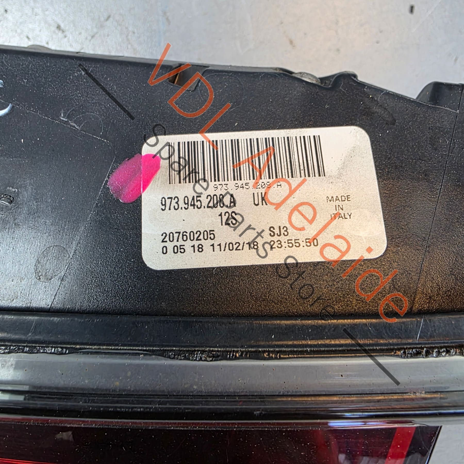 Porsche Panamera 971 Rear Right Inner Tail Light Dark Tint 973945208A - Image 2