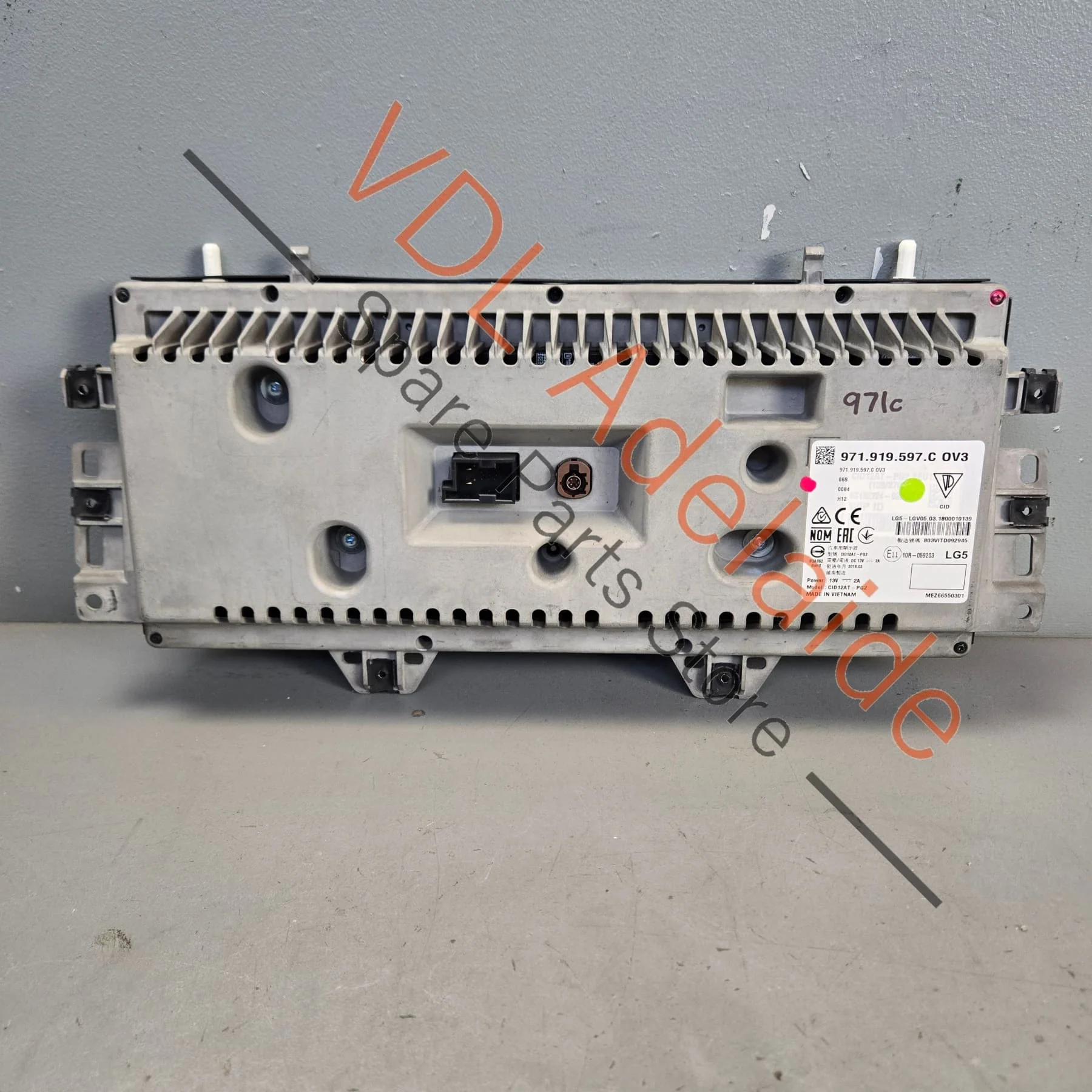 Porsche Panamera Main Centre Screen Display Panel 971919597A OV3 971919597G OV3 - Image 2