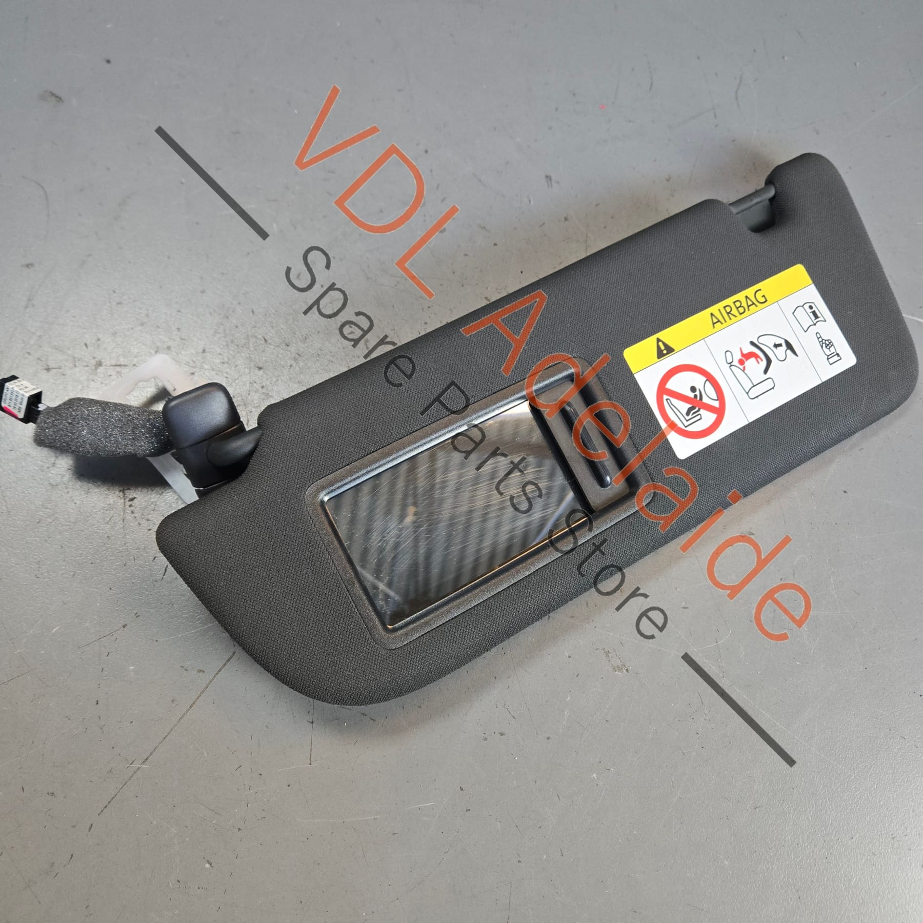 Porsche Panamera 971 Left Side Sun Visor Black 971857551P - Image 2