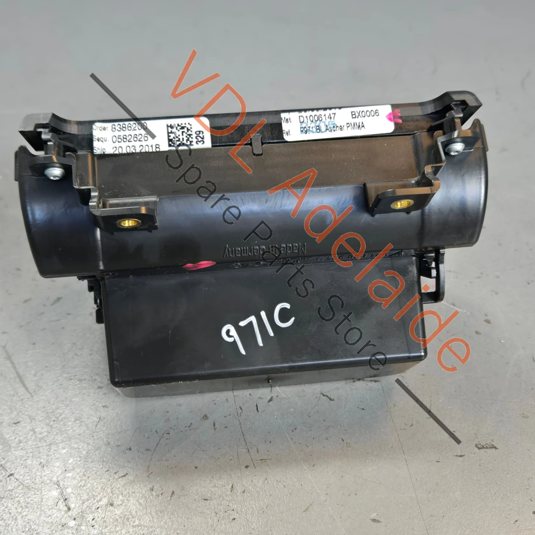 Porsche Panamera Centre Ashtray Compartment Flip Open 971858417AN 0V3 971858331B - Image 6