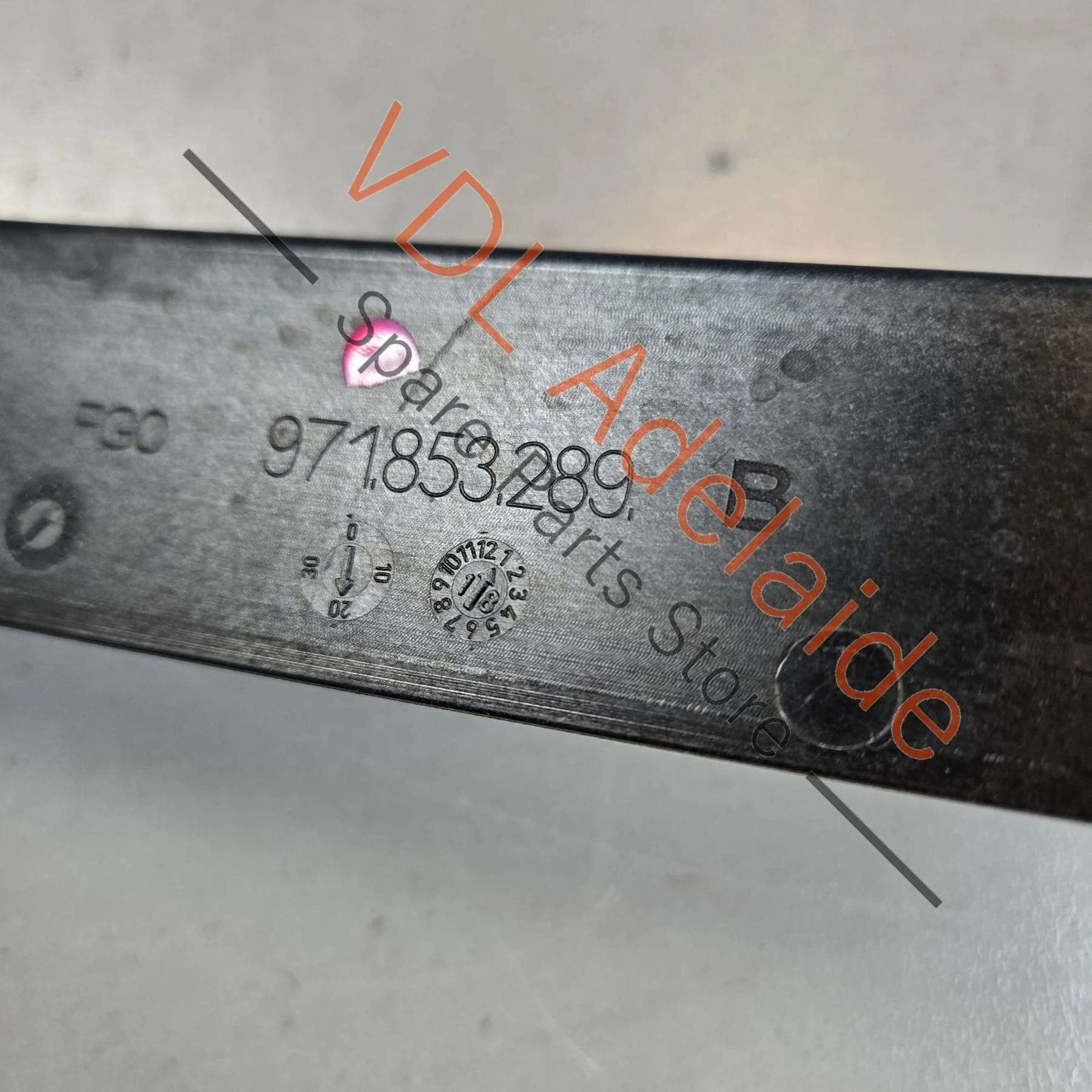 Porsche Panamera 971 Left Rear Door Exterior B Pillar Trim Gloss Black 971853289 - Image 6