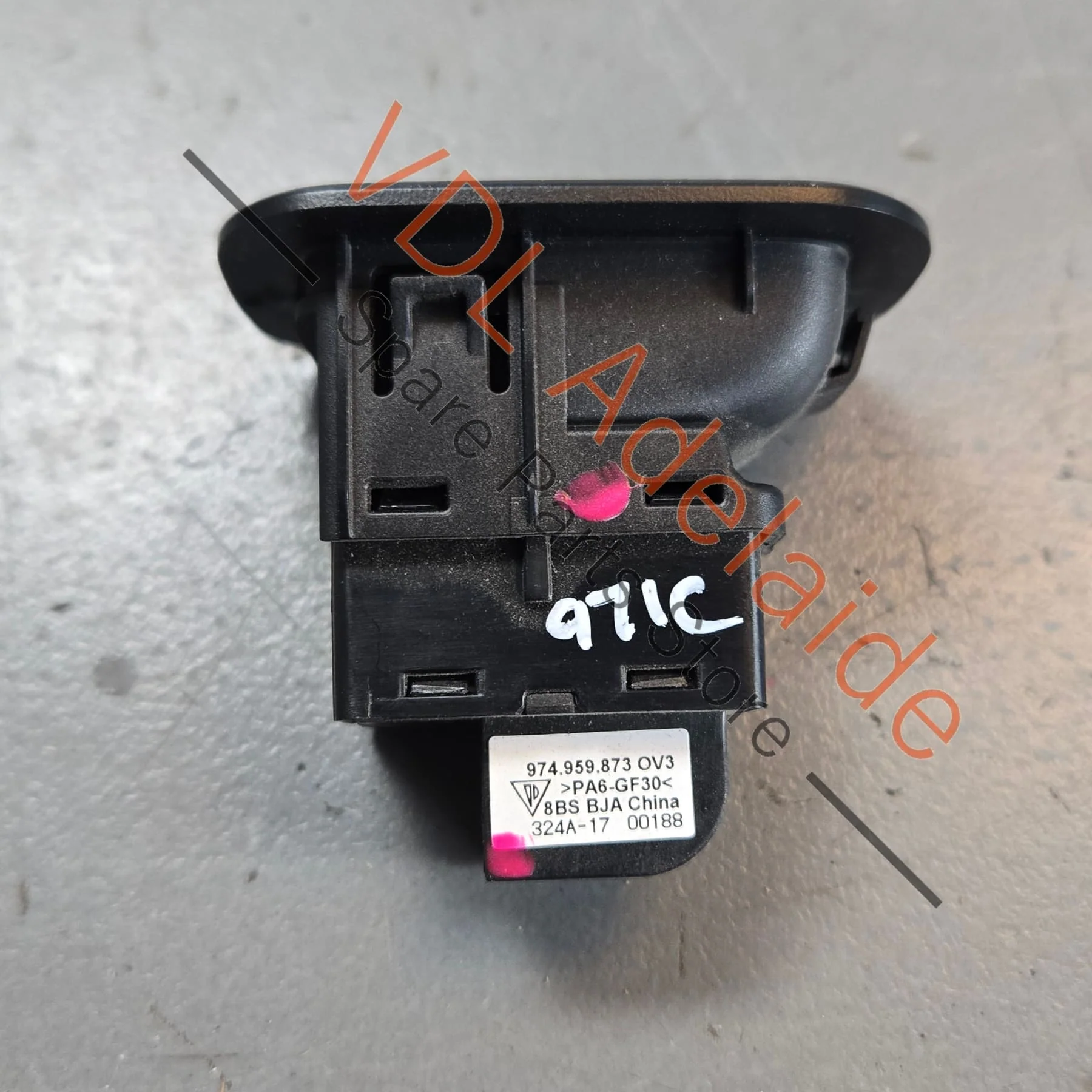 Porsche Cayenne Panamera Macan Passenger Window Switch 974959873 OV3 - Image 2