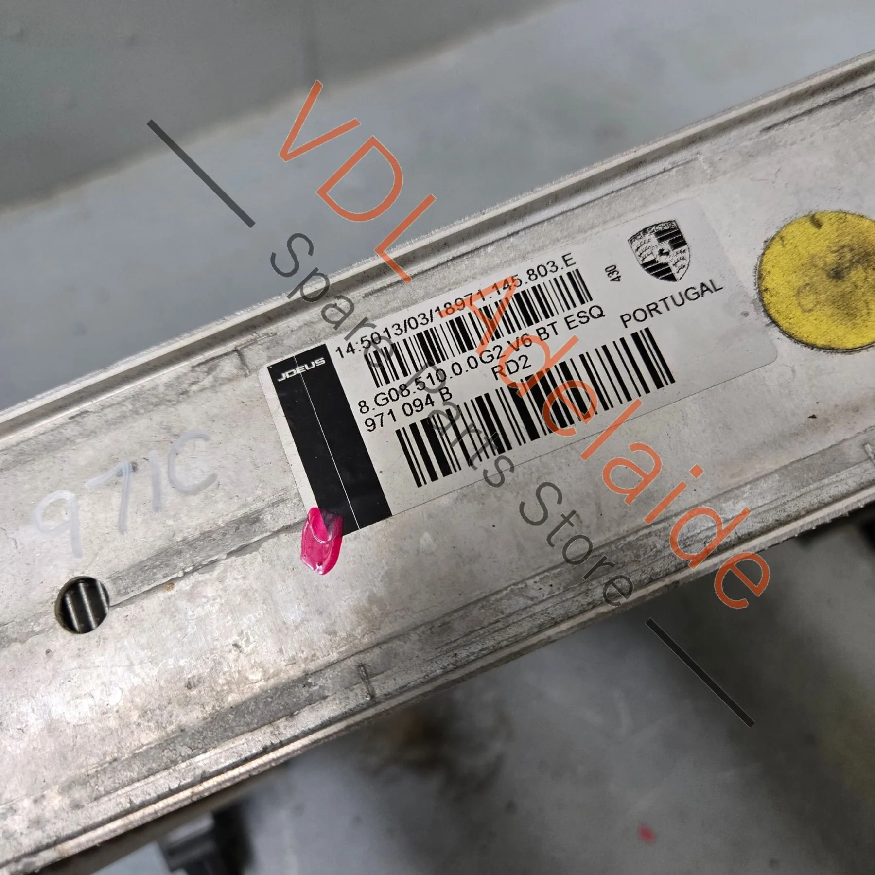 Porsche Panamera 971 Left Charge Air Cooler Intercooler 971145803H - Image 4