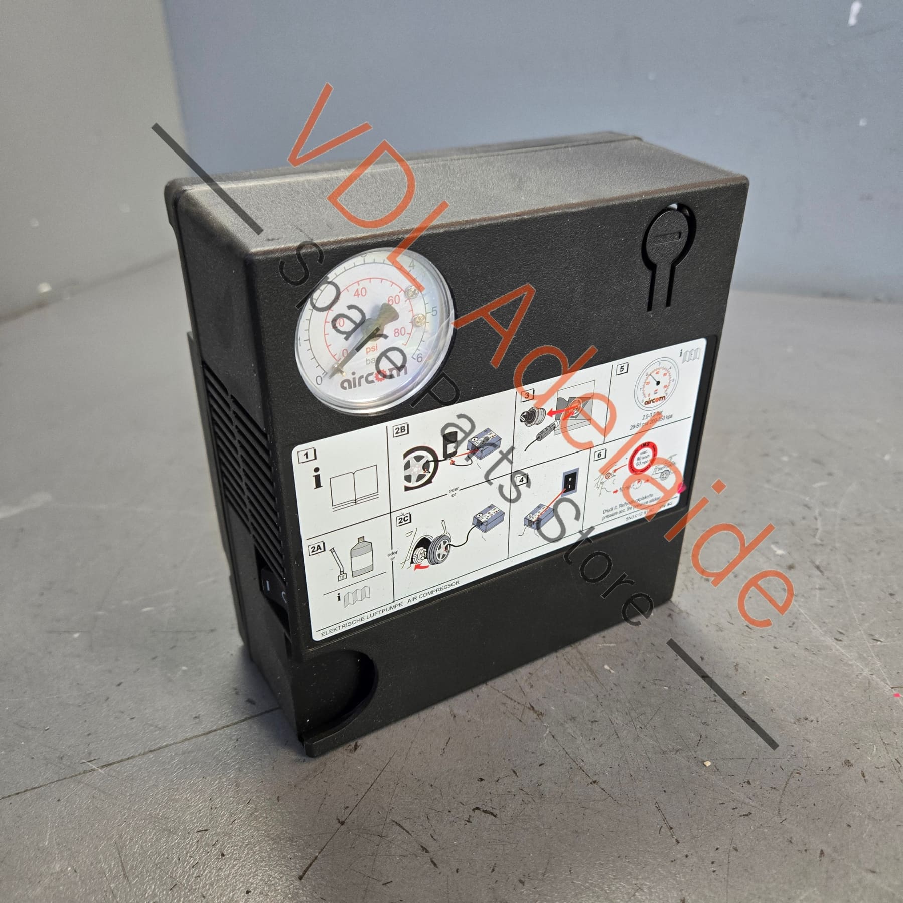 Genuine Audi VW Porsche 12 Volt 12V Emergency Tyre Pump