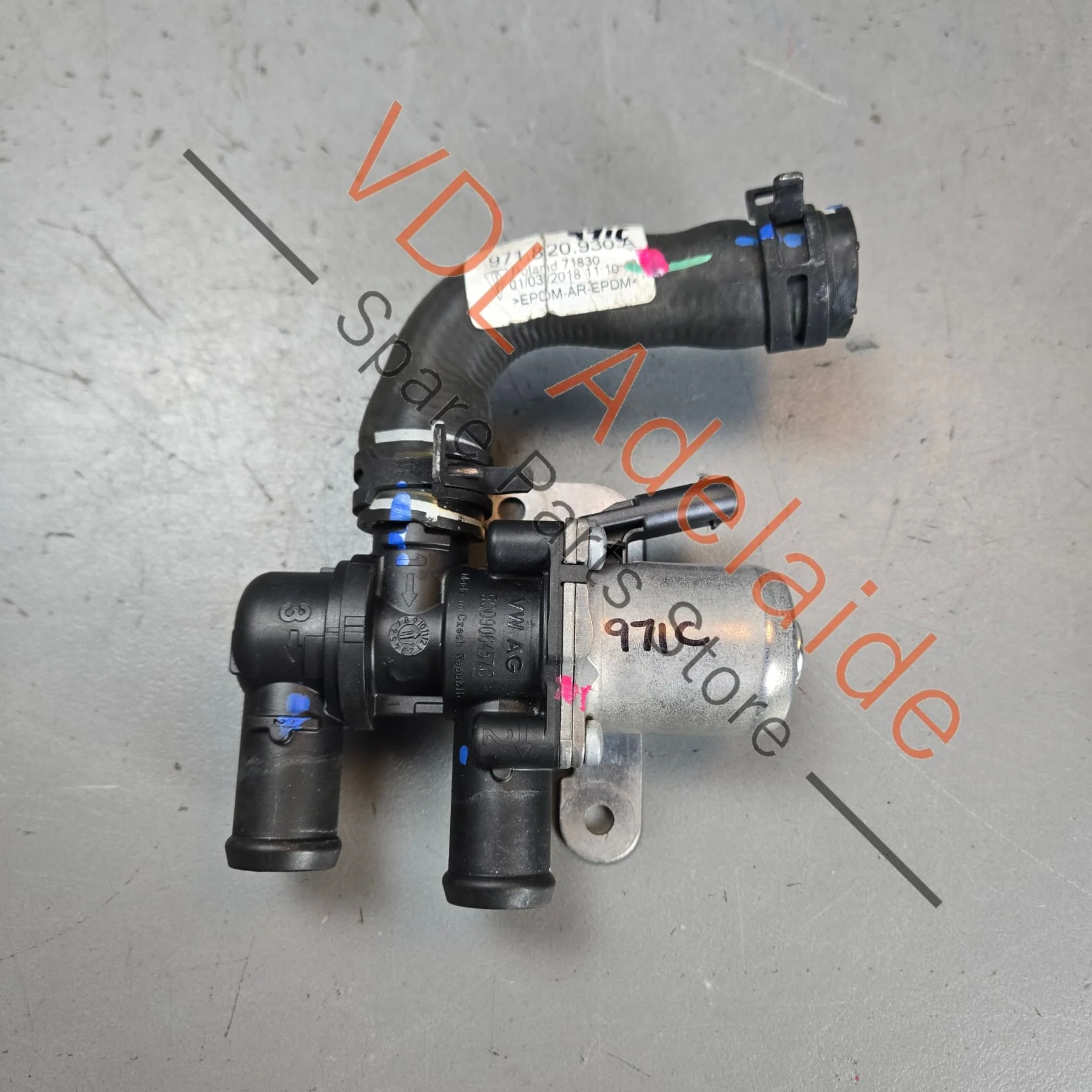 Porsche Audi VW Coolant Shut Off Valve Solenoid 9A790645710 5Q0906457C - Image 4