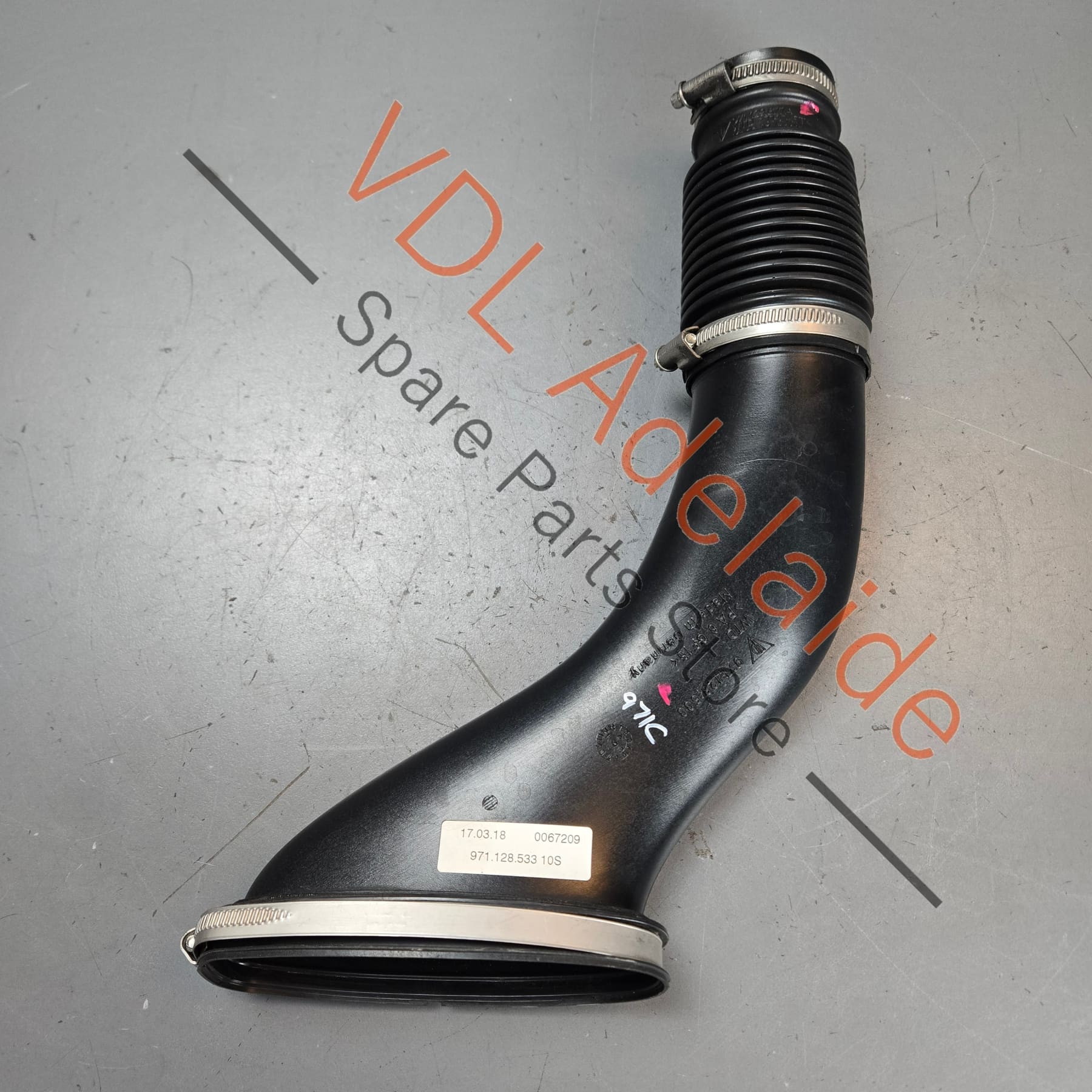 Porsche Panamera 971 Left Air Filter Intake Hose Pipe 971128533 - Image 2