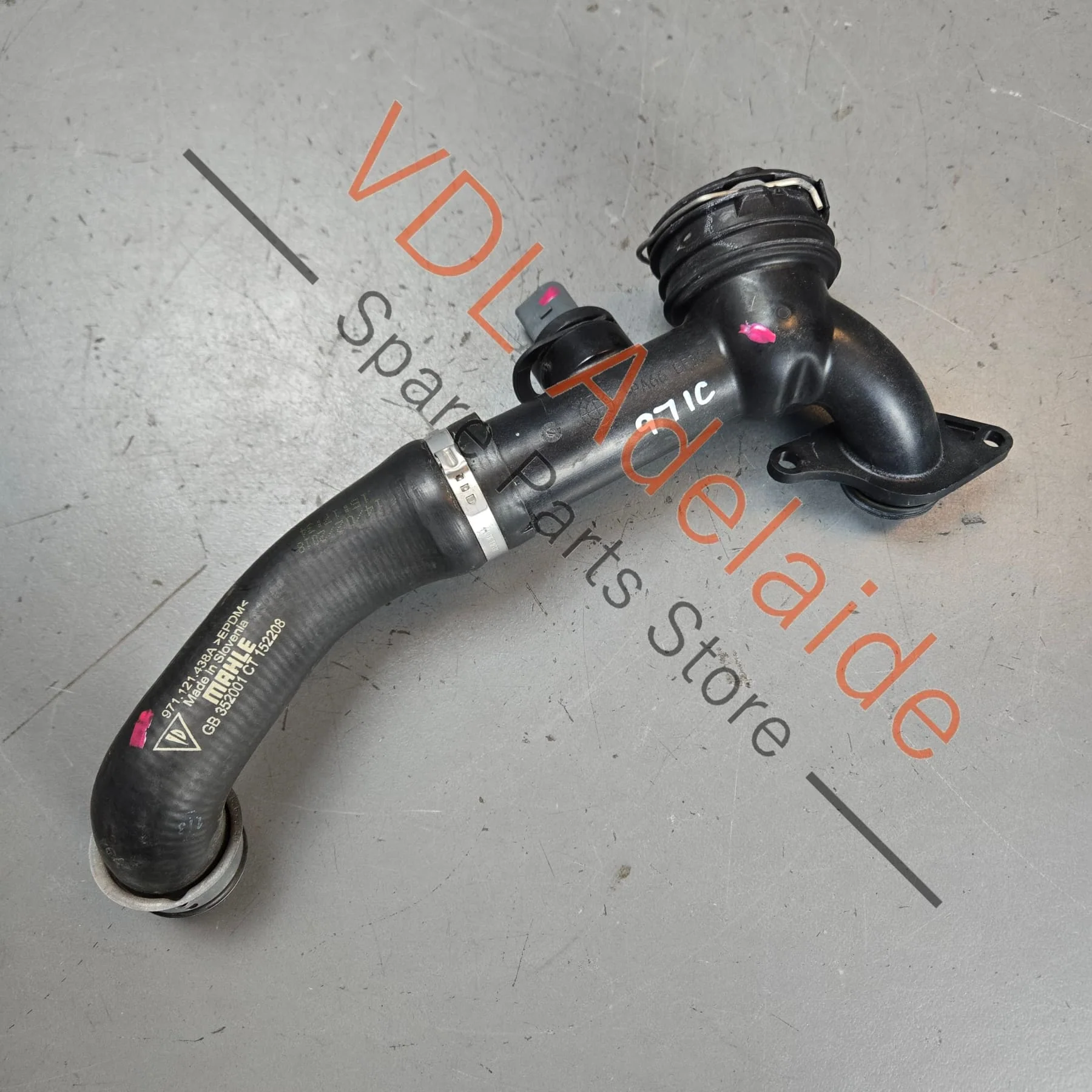 Porsche Panamera 971 V6 Right Coolant Pipe Hose 971121438A 9A712143810
