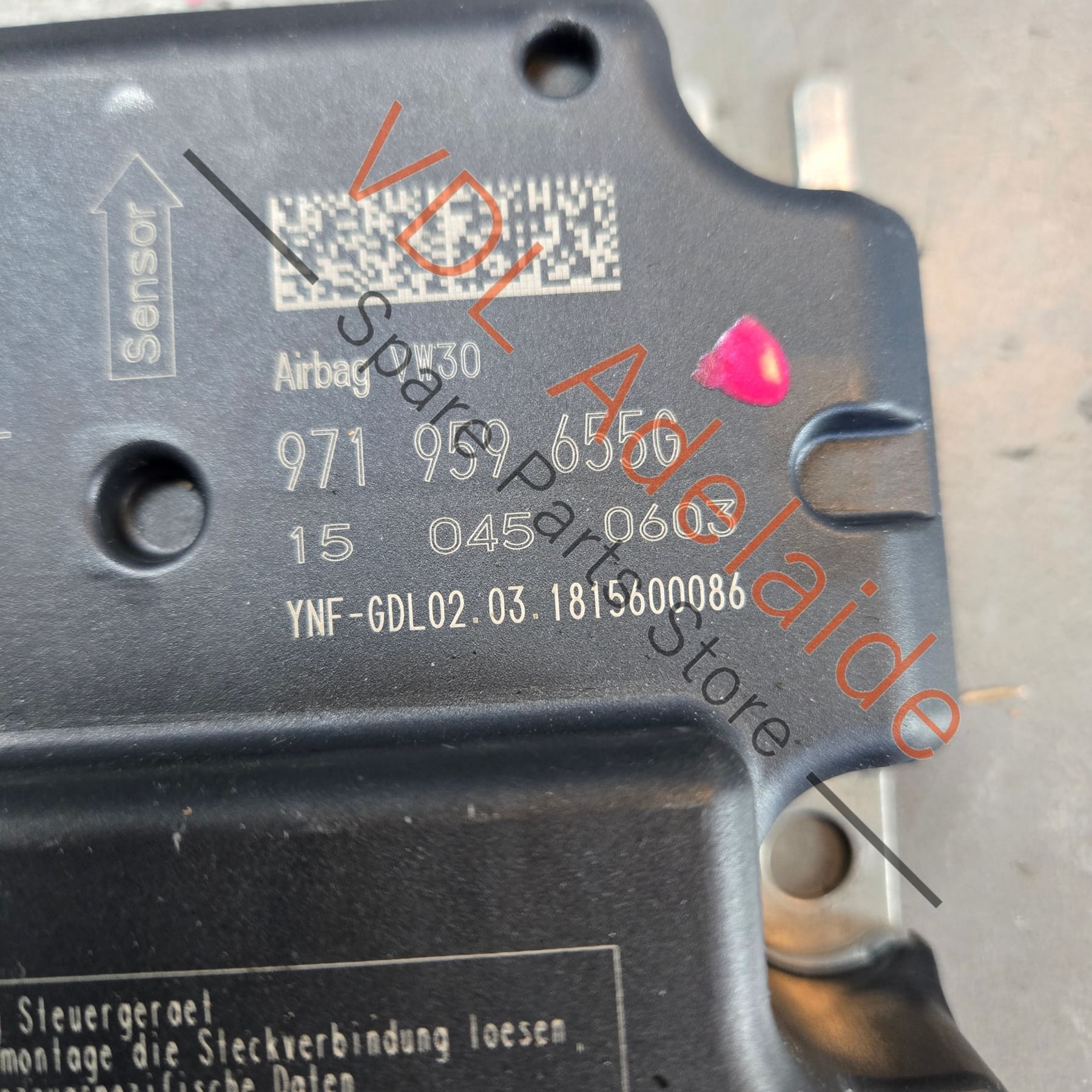 Porsche Panamera Airbag Control Module Unit 971959655G 971959655H 971959655J - Image 2