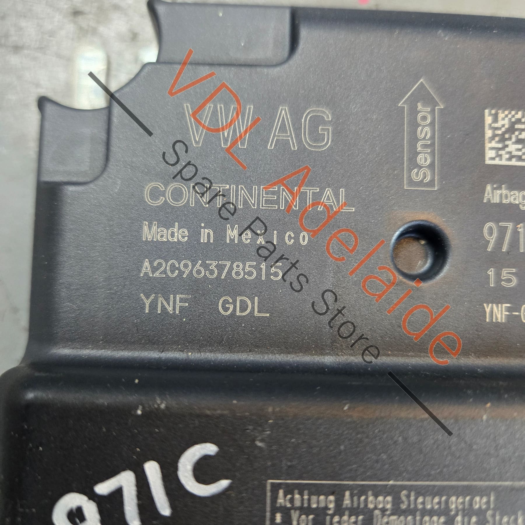 Porsche Panamera Airbag Control Module Unit 971959655G 971959655H 971959655J - Image 3