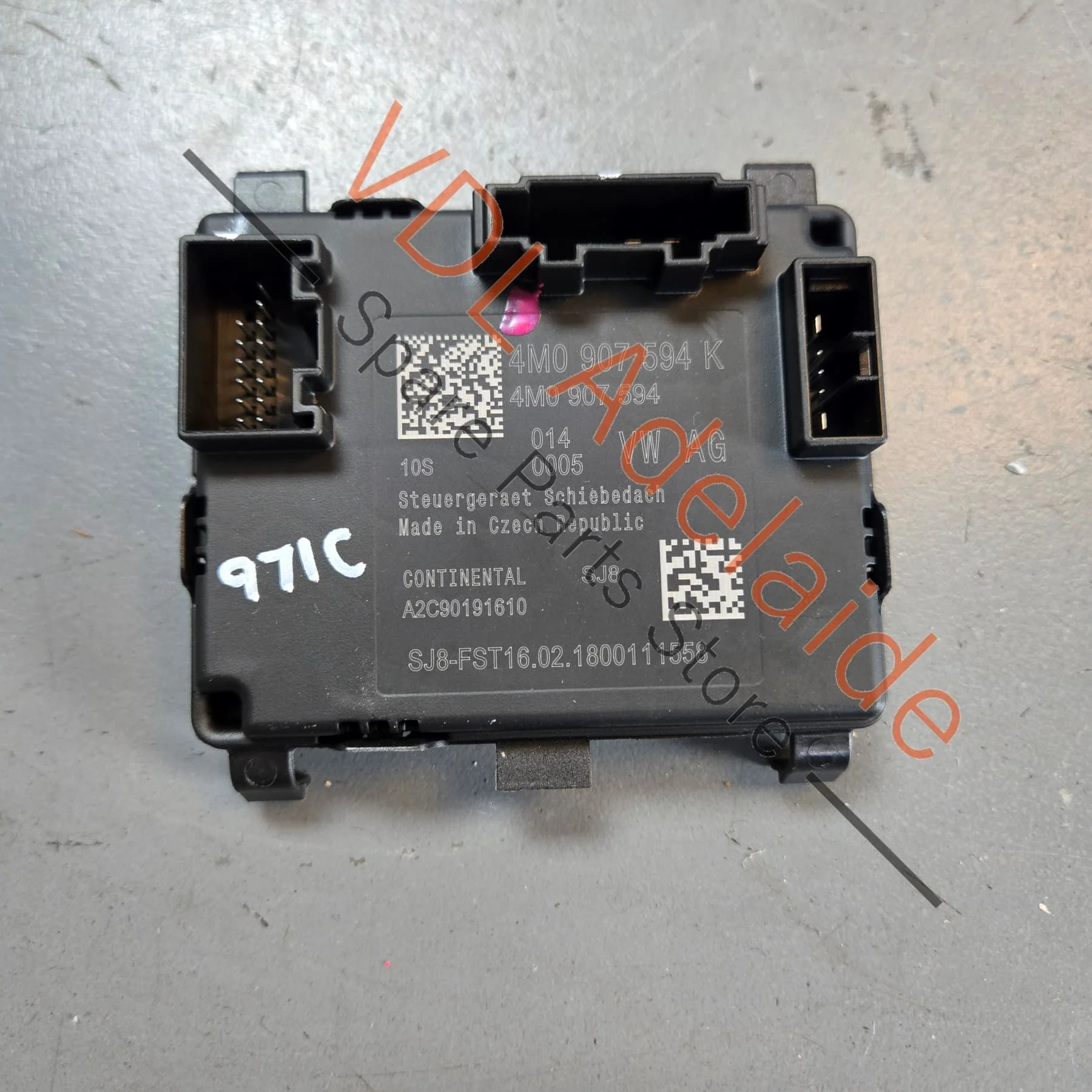 Porsche Rear Sunroof Control Box Module 4M0907594K 9A790759410 9A7907594A