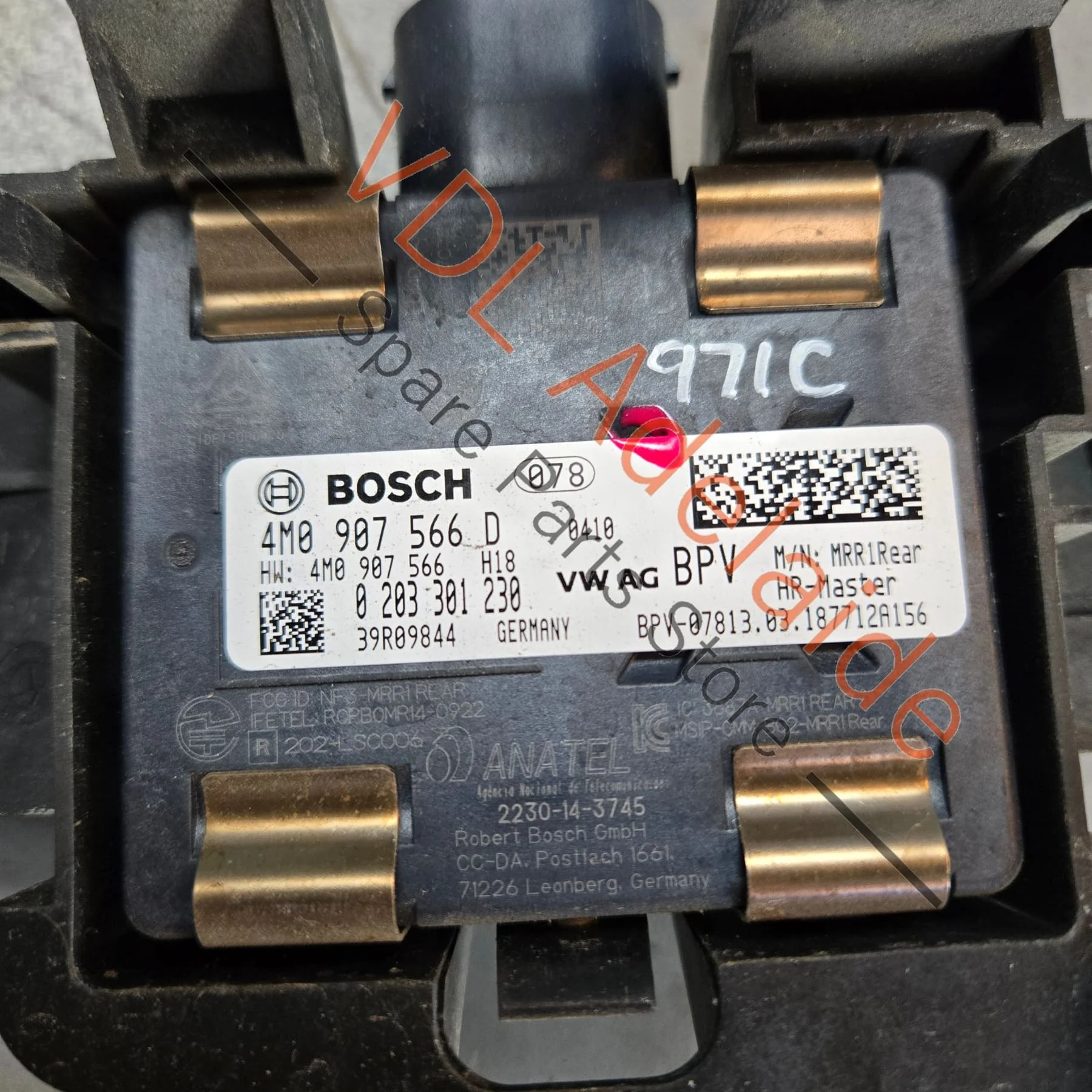 Porsche Rear Right Master Lane Change Assist Radar Sensor 4M0907566D PAB907566 PAB907566D - Image 2