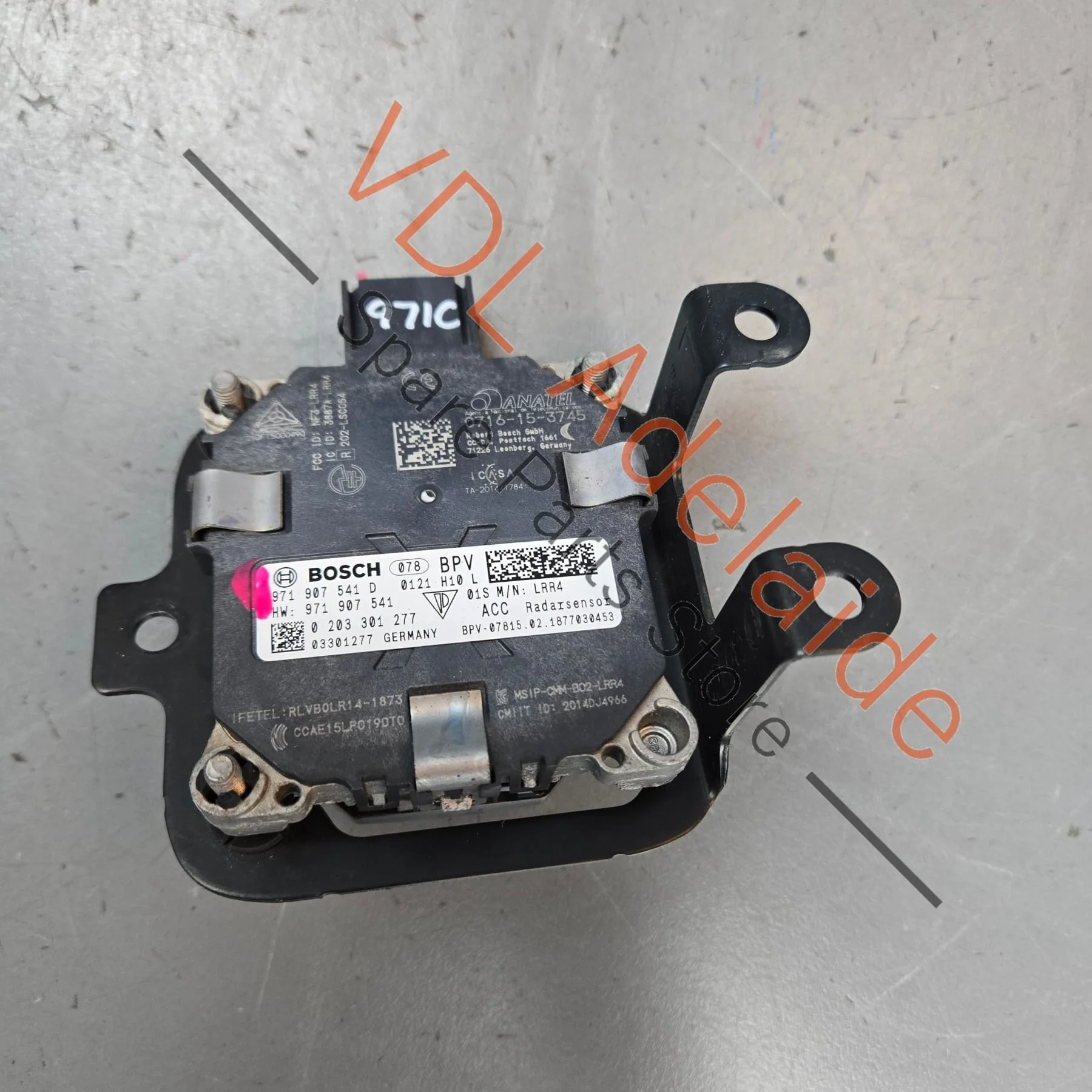 Porsche Panamera 971 Cruise Control Distance Radar Sensor Slave 971907541 971907541D 971907541J - Image 2