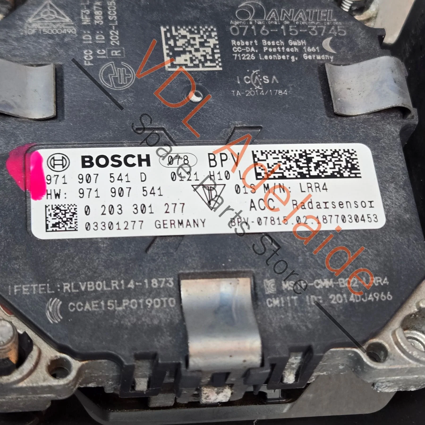 Porsche Panamera 971 Cruise Control Distance Radar Sensor Slave 971907541 971907541D 971907541J - Image 3